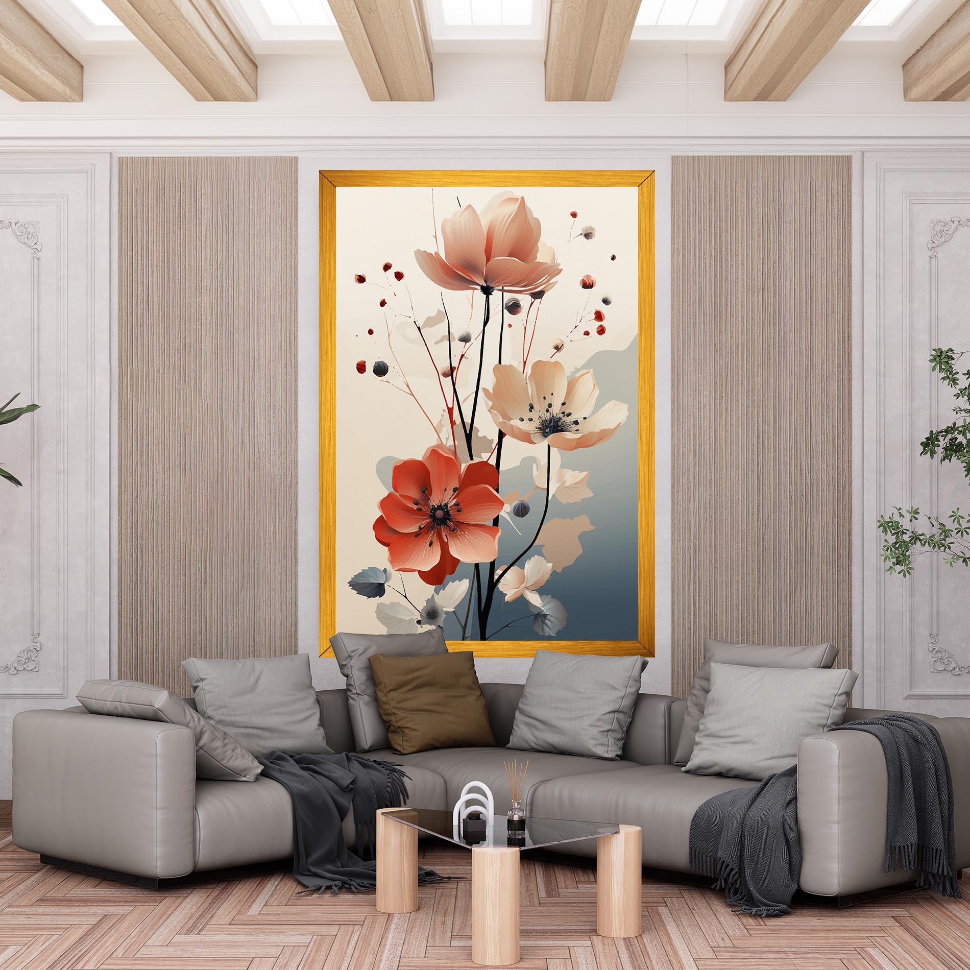 Vászonkép Cream Flower Nature mockup 6