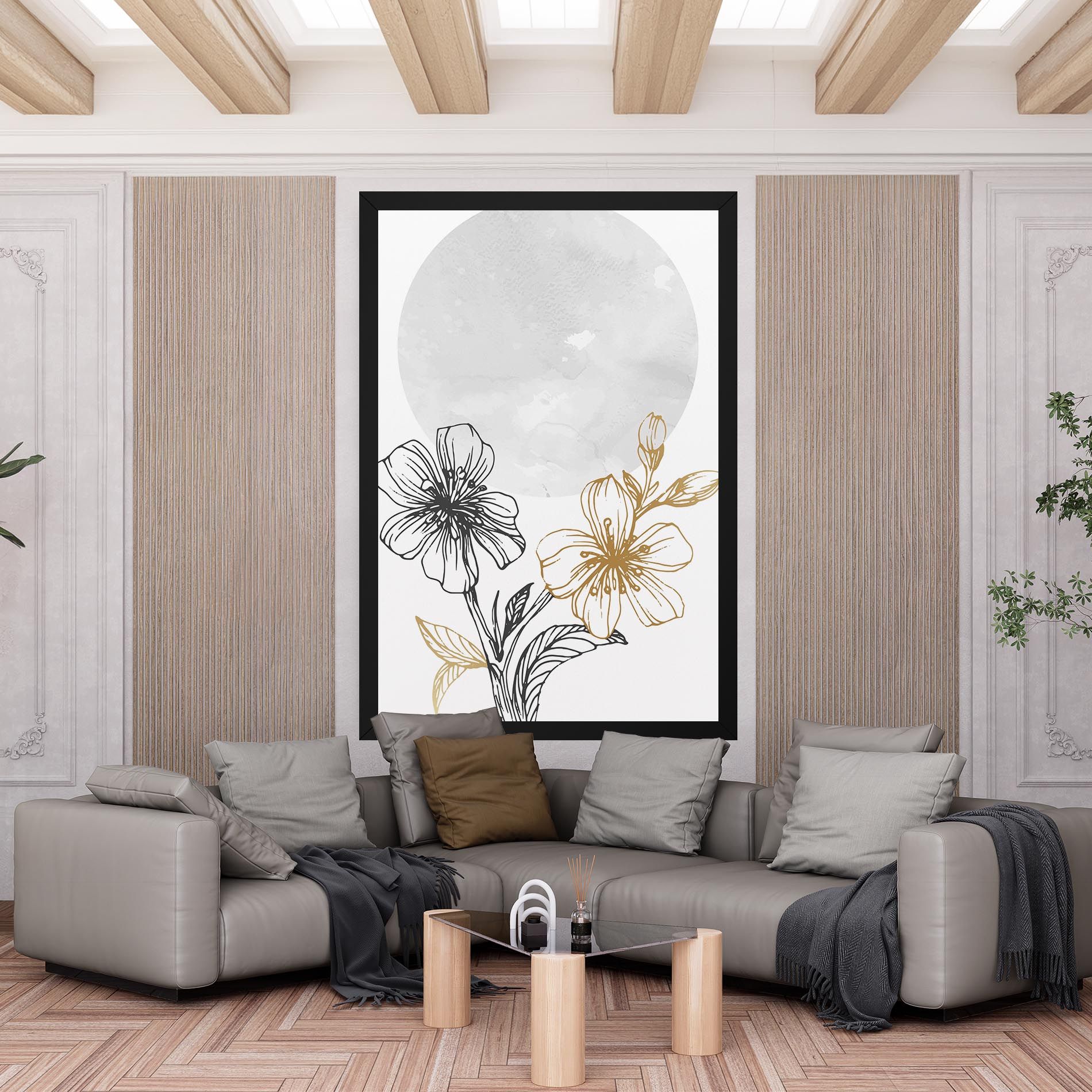 Grey Moon Flowers mockup 6