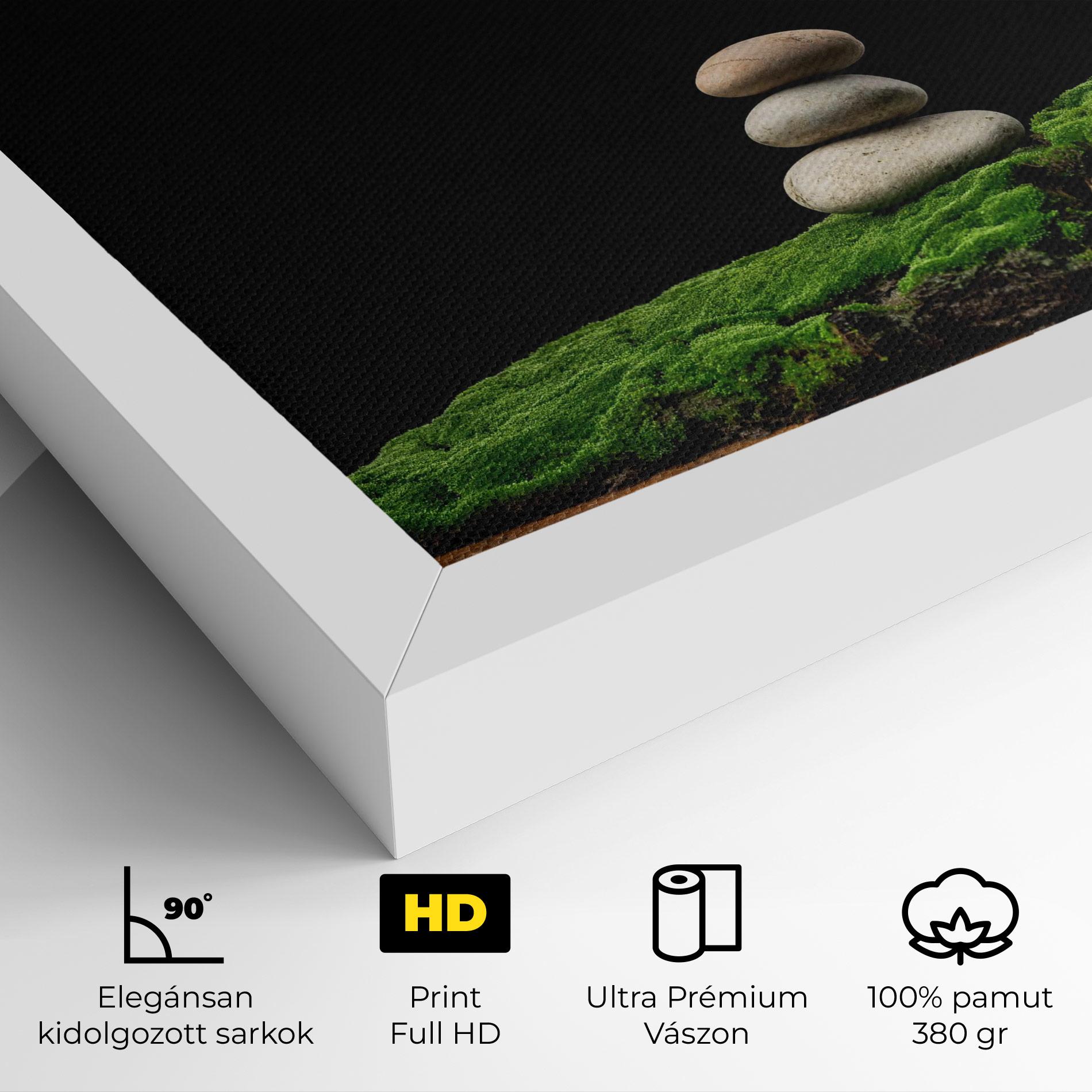 Vászonkép Three Stone Moss mockup 4