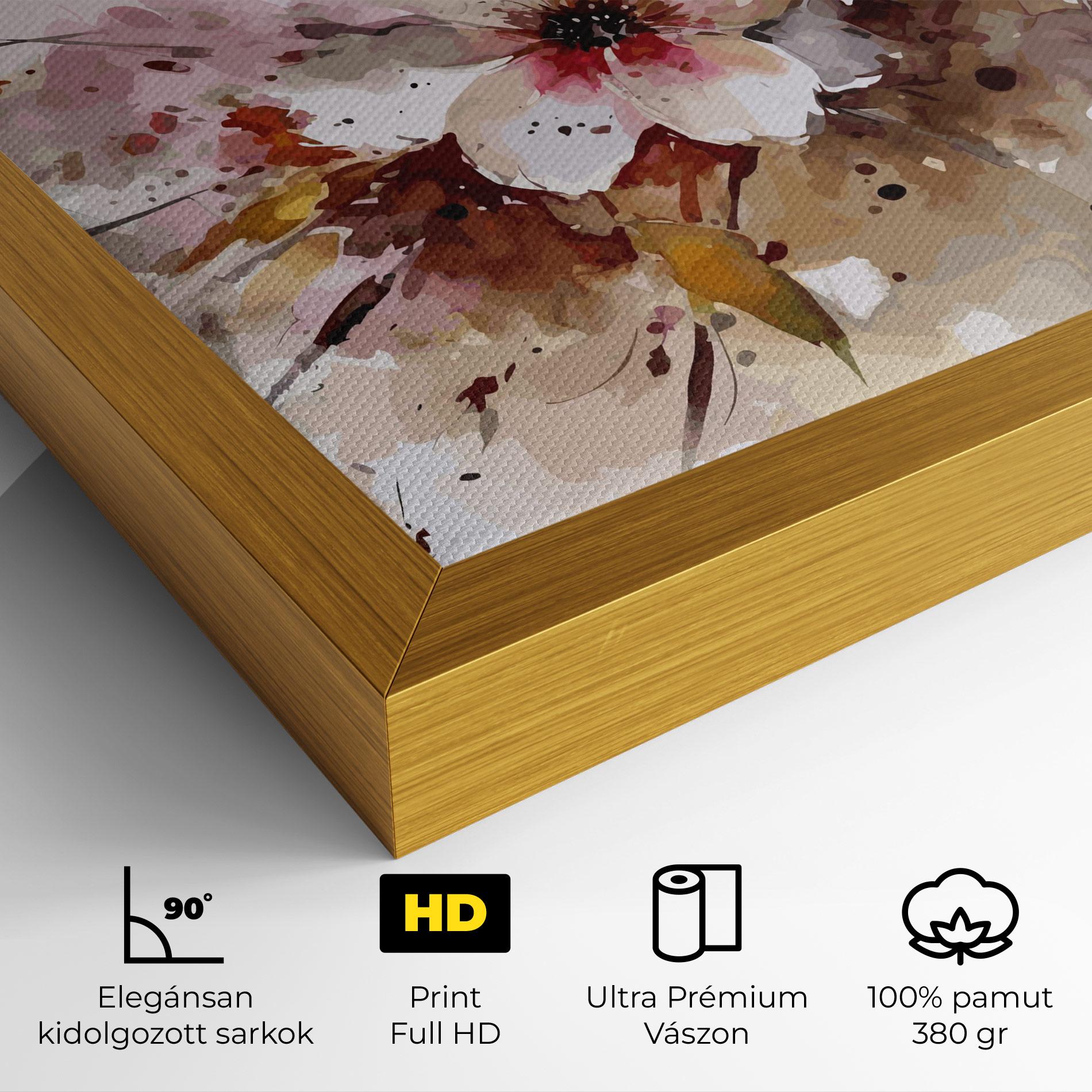 Vászonkép Beautiful Cherry Flower mockup 4