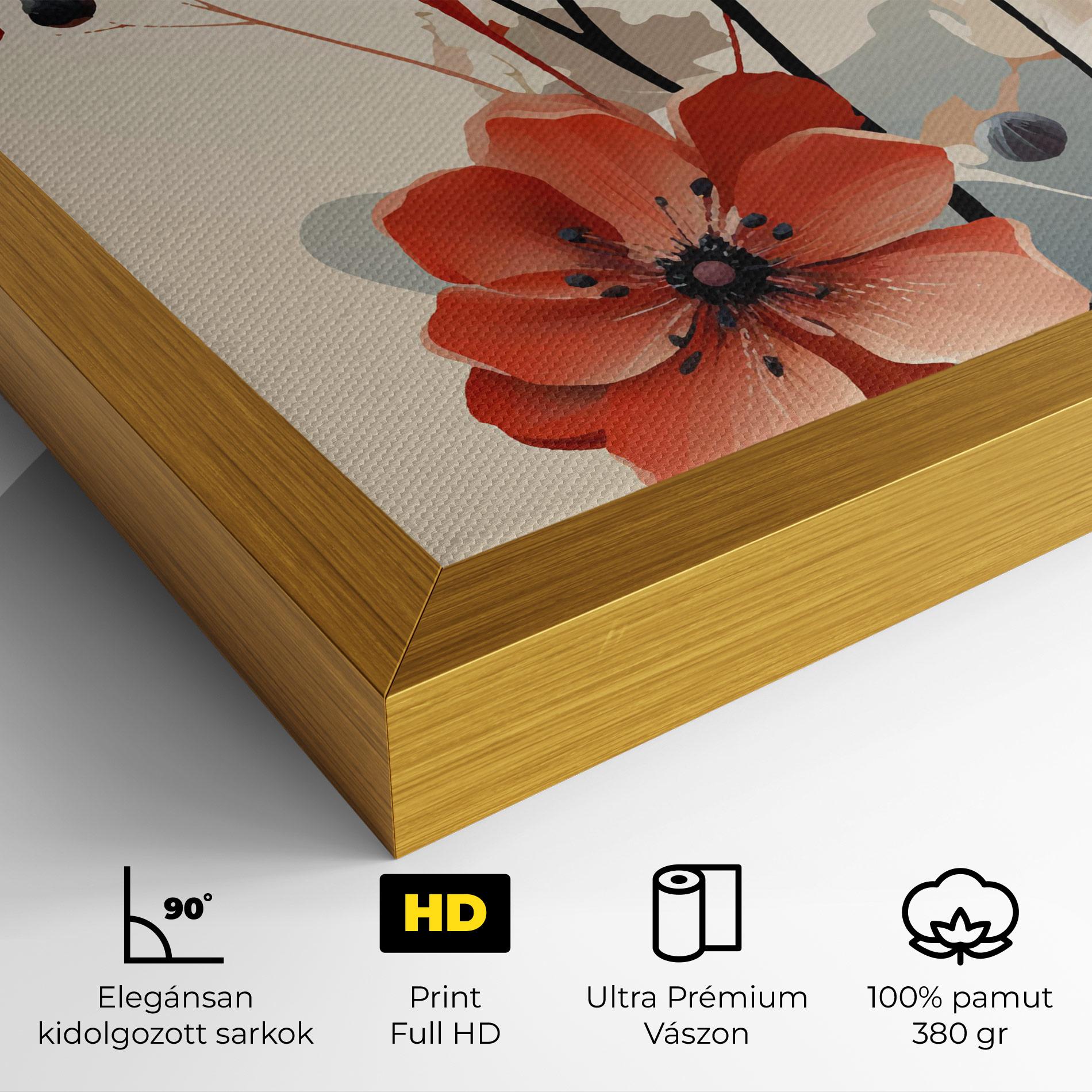Vászonkép Cream Flower Nature mockup 4