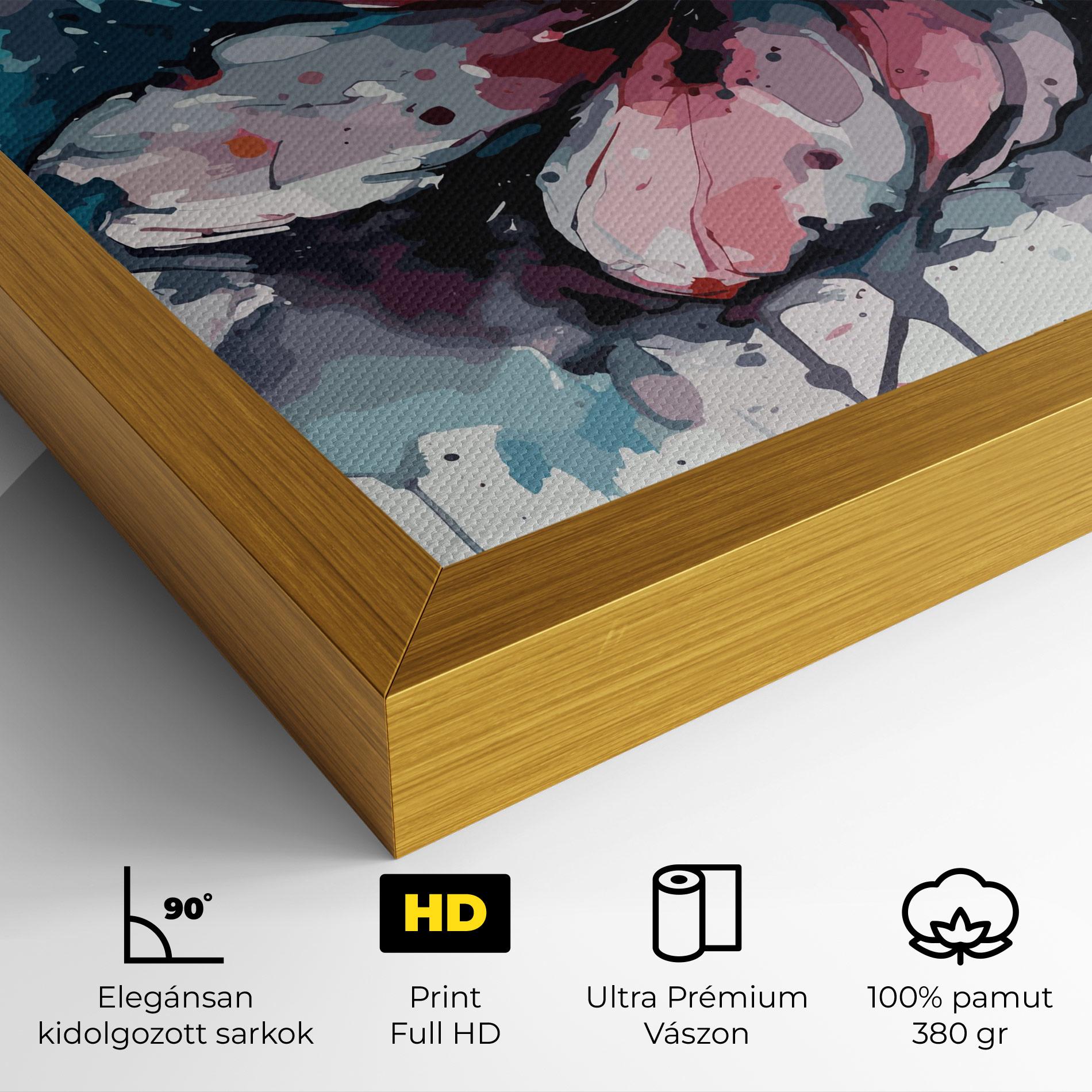 Vászonkép Pink Blue Nature mockup 4