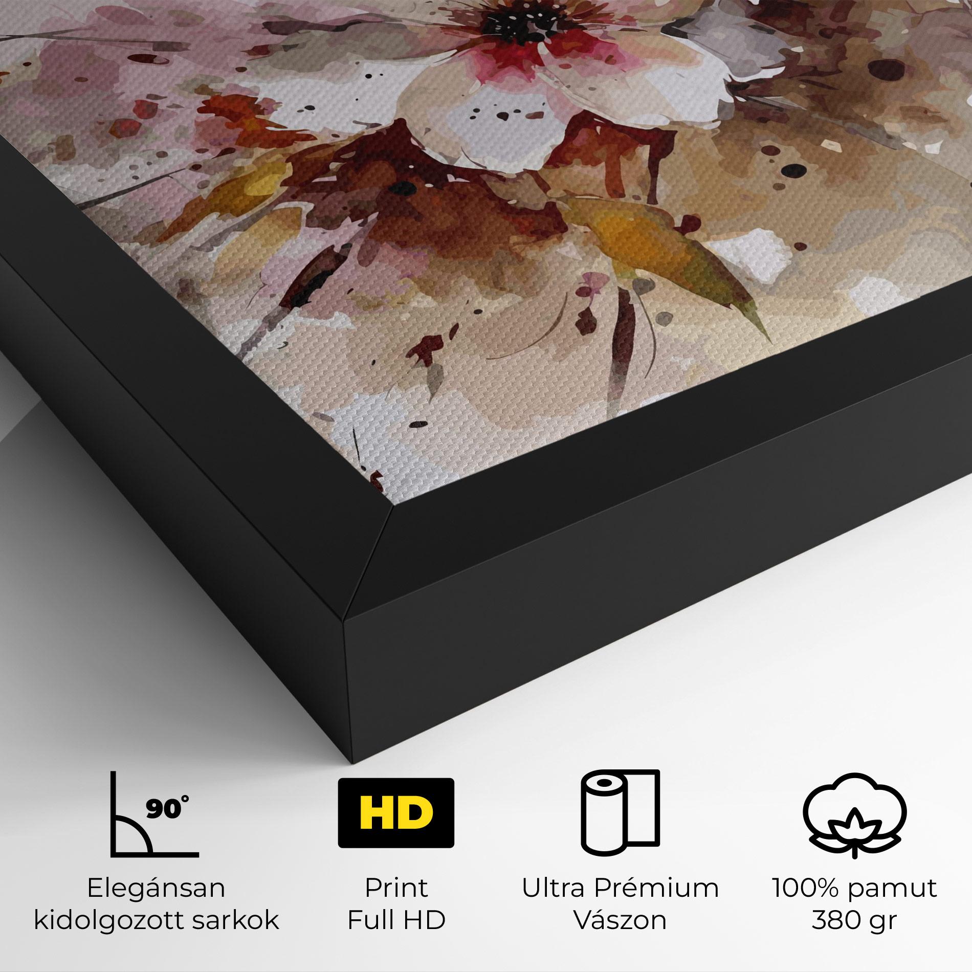 Vászonkép Beautiful Cherry Flower mockup 4