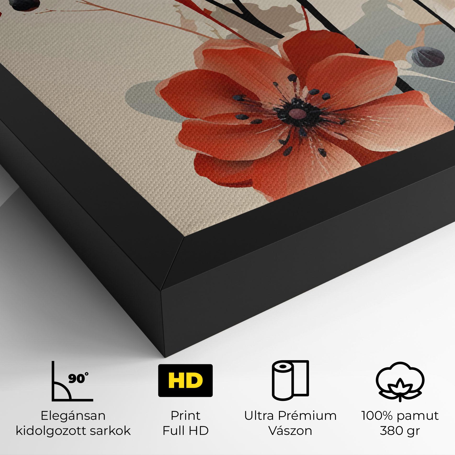 Vászonkép Cream Flower Nature mockup 4