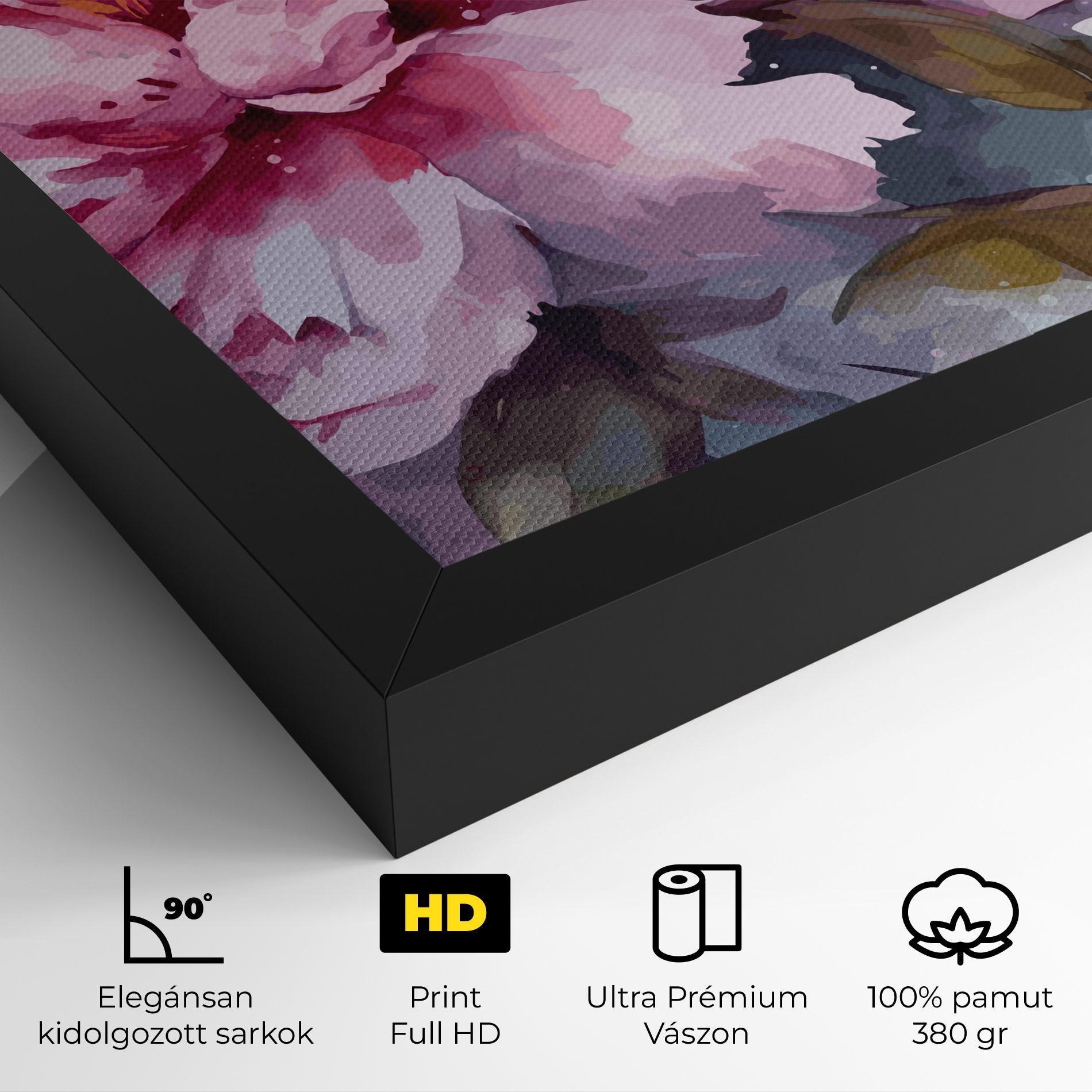 Vászonkép Pink Nature Flower mockup 4