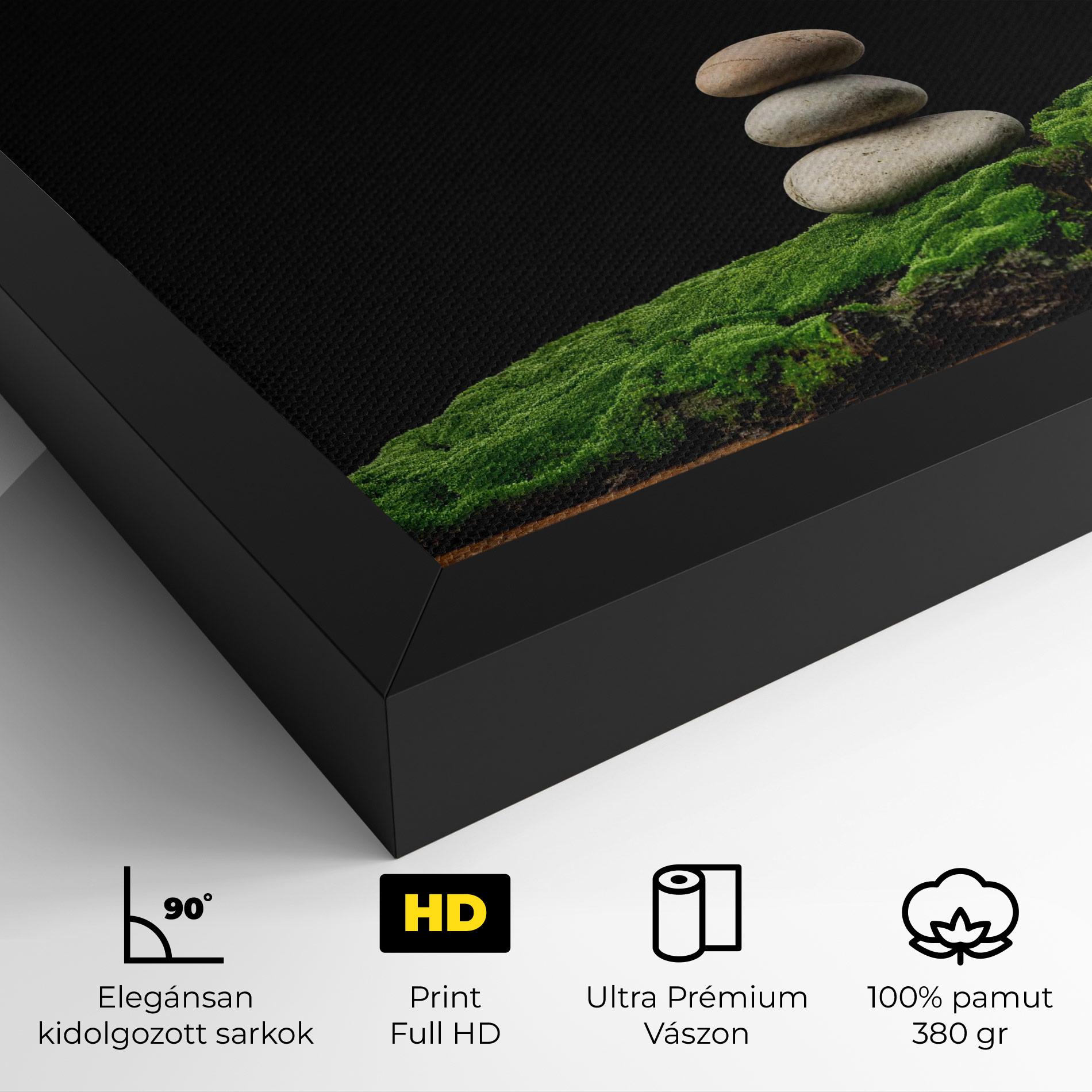 Vászonkép Three Stone Moss mockup 4
