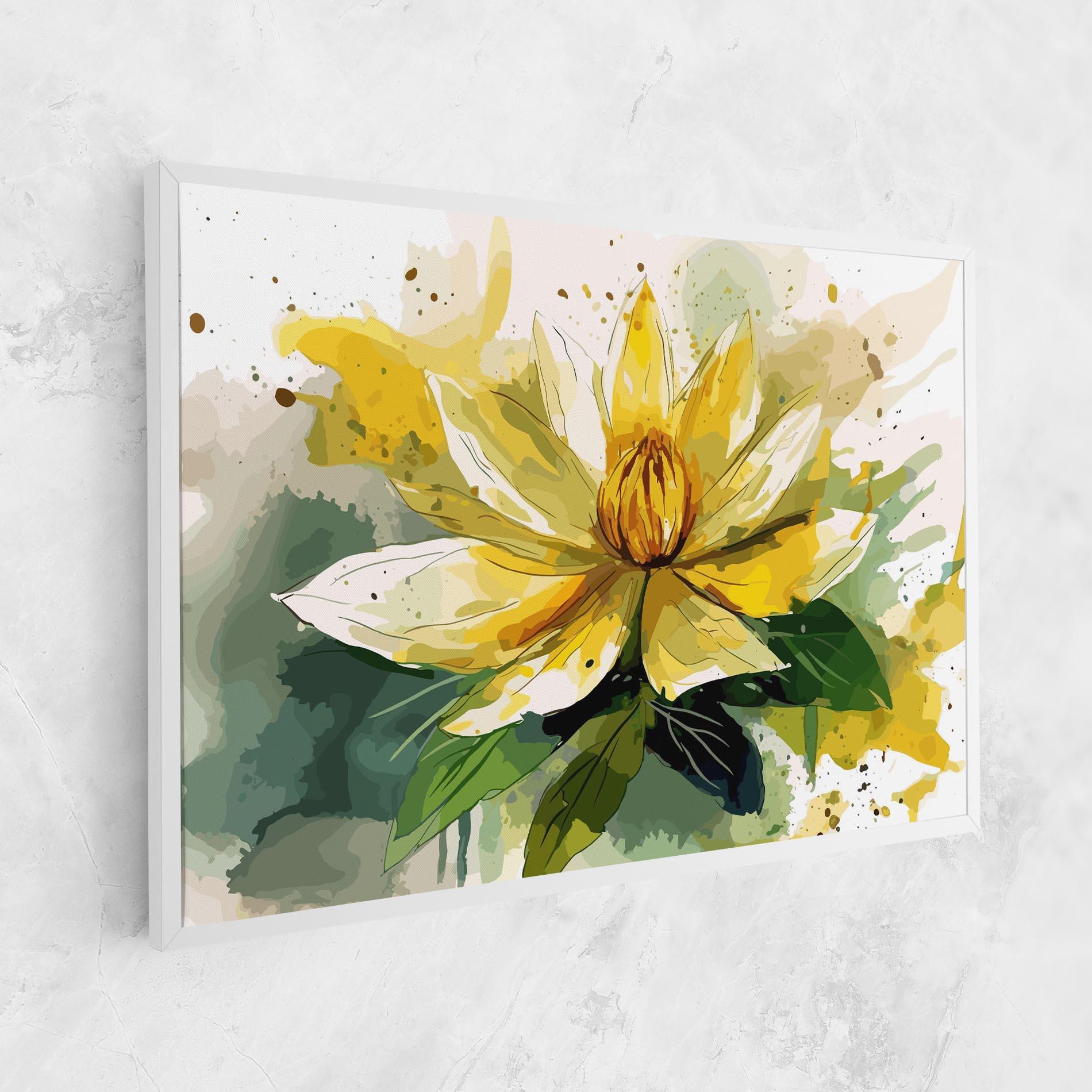 Vászonkép Yellow Flower Nature mockup 1