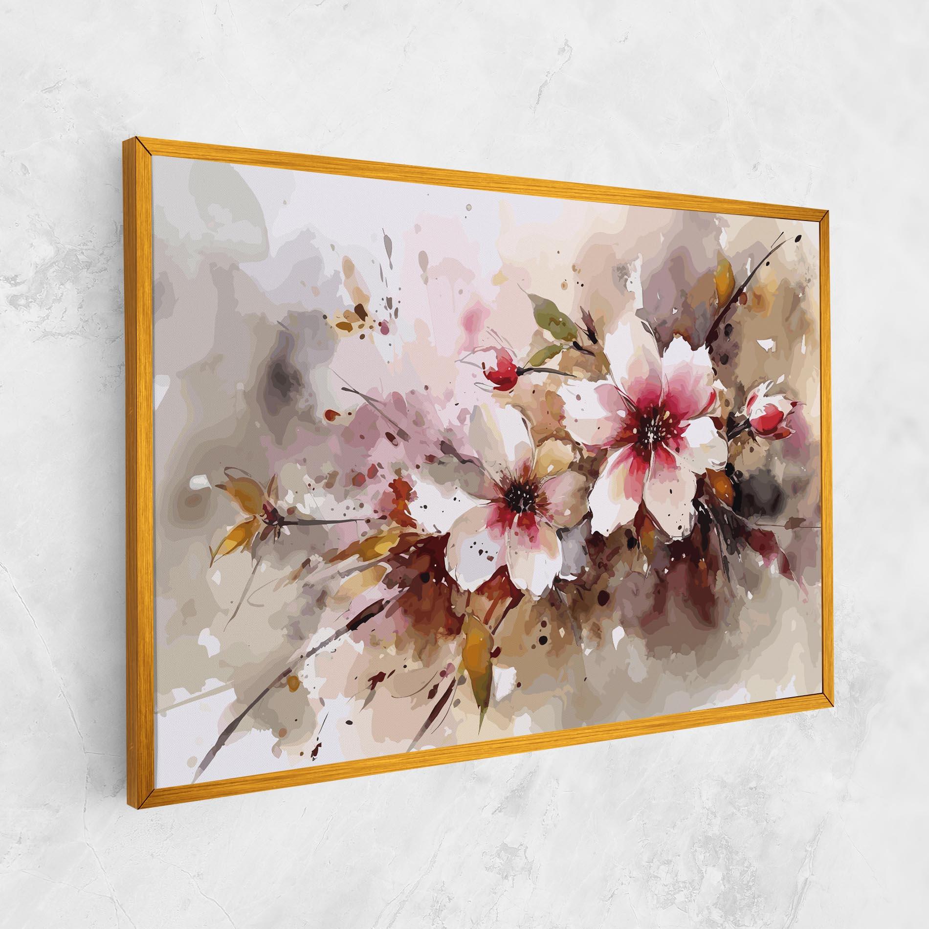 Vászonkép Beautiful Cherry Flower mockup 1