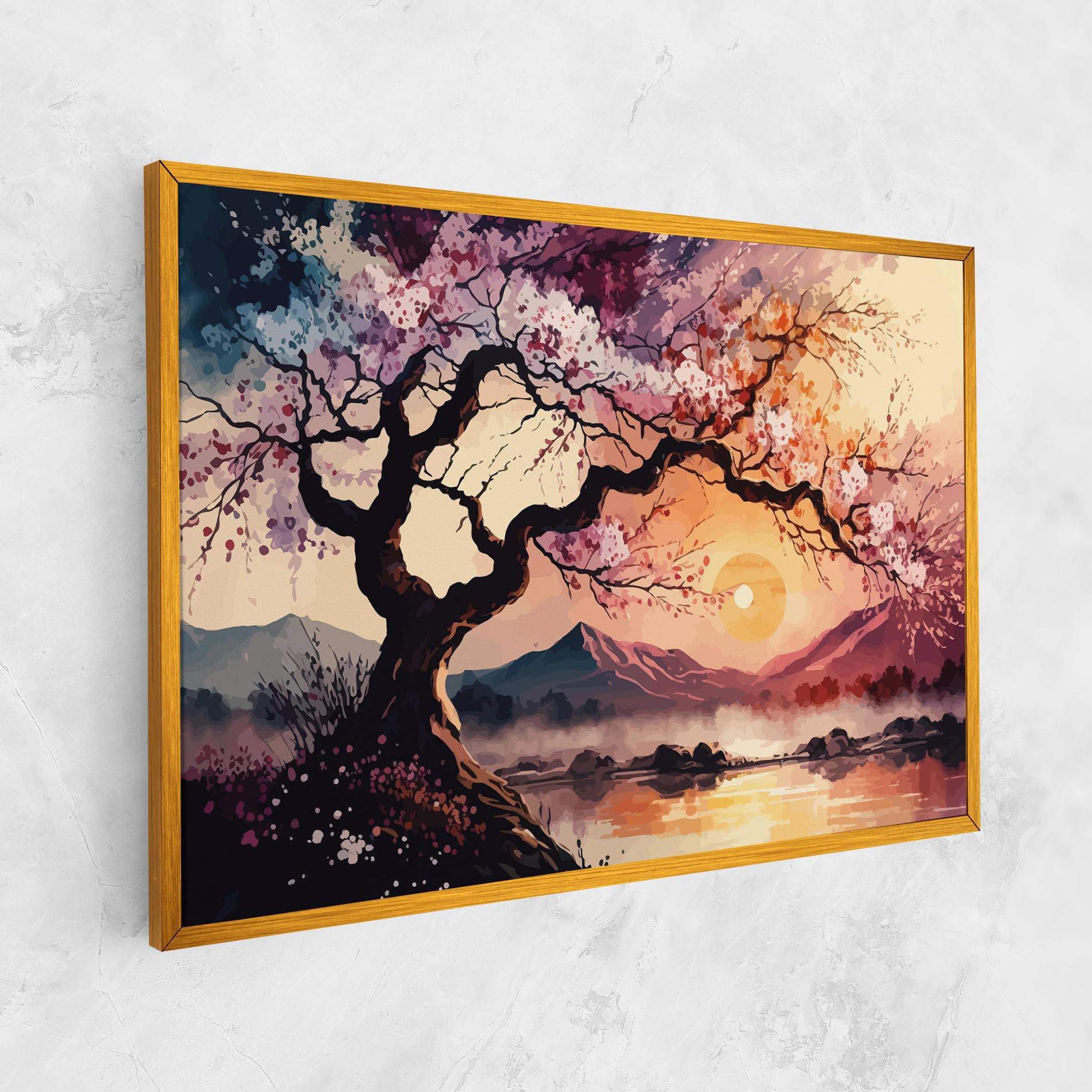 Vászonkép Pink Tree Nature mockup 1