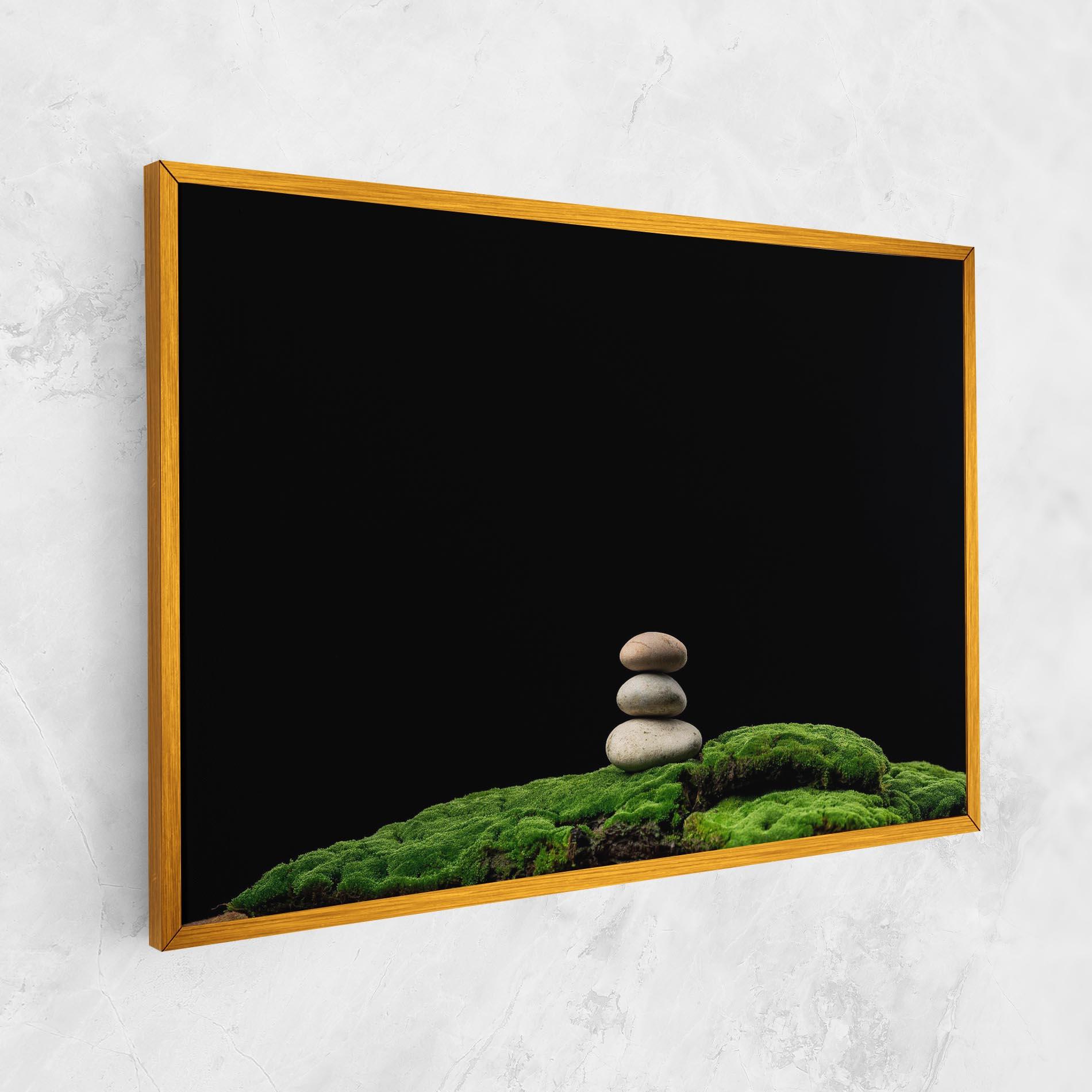 Vászonkép Three Stone Moss mockup 1