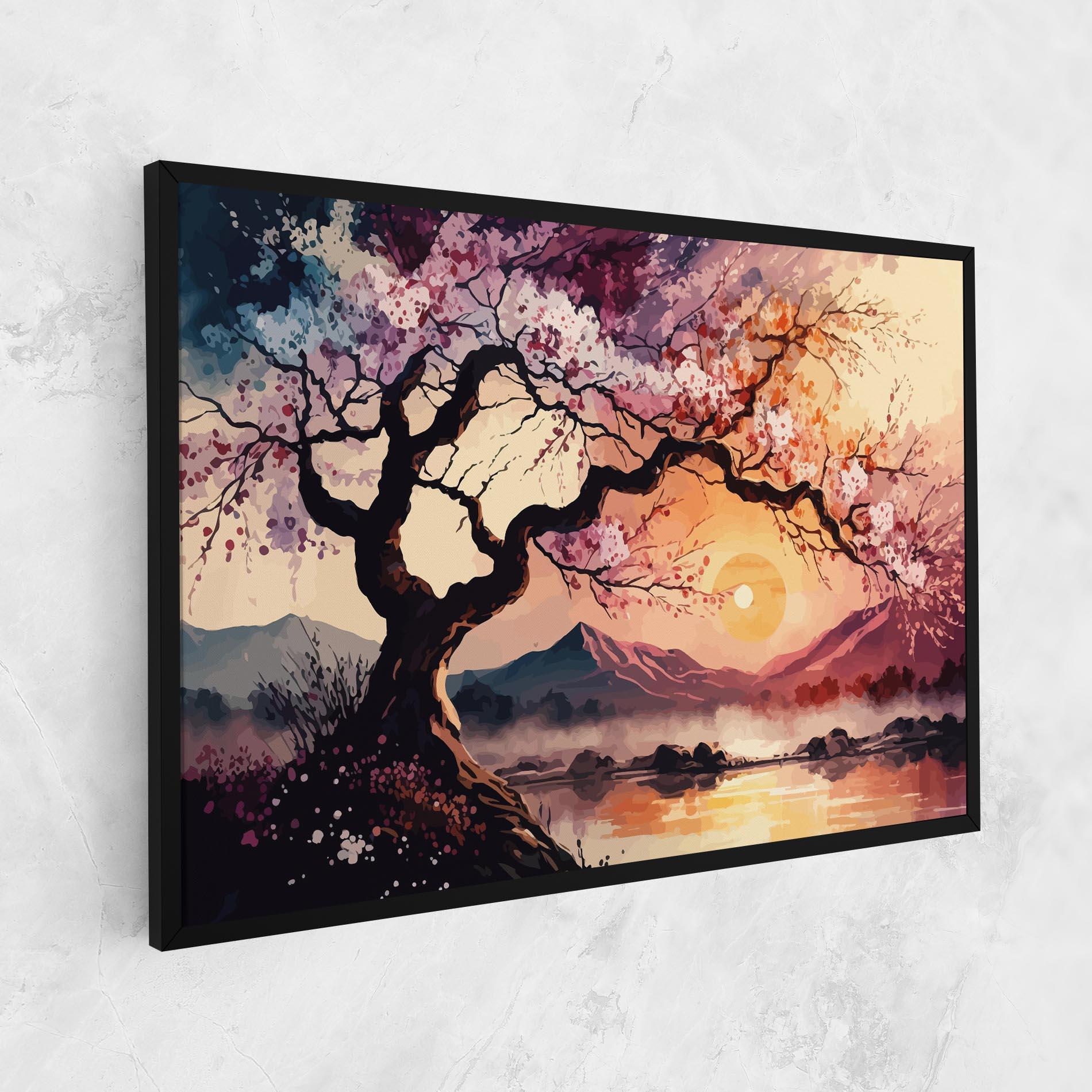 Vászonkép Pink Tree Nature mockup 1