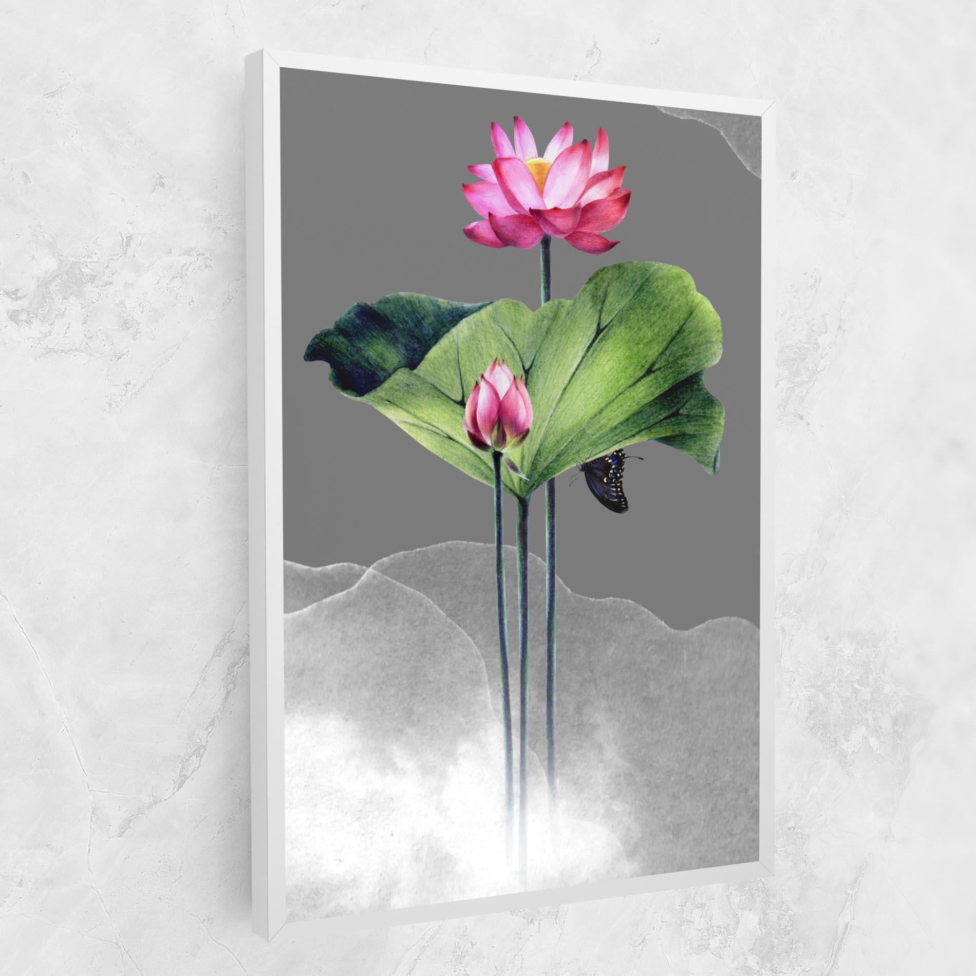 Vászonkép Pink Lotus Art mockup 1