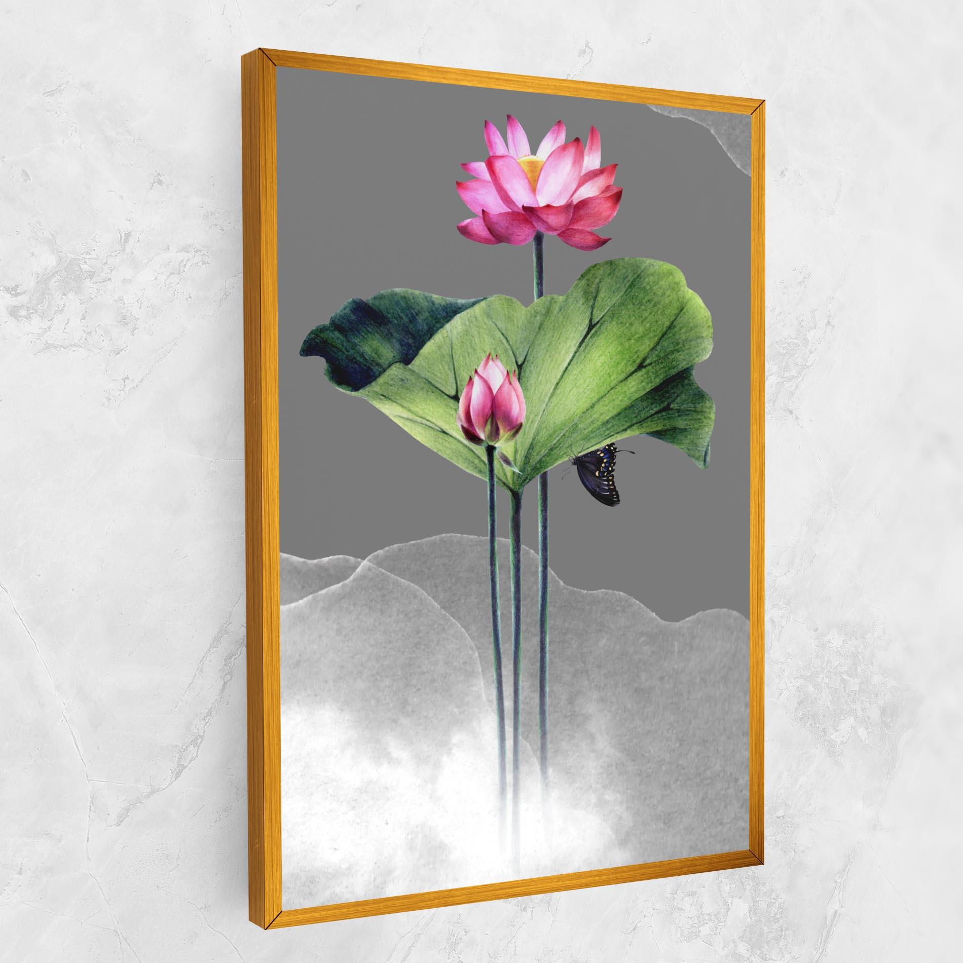 Vászonkép Pink Lotus Art mockup 1