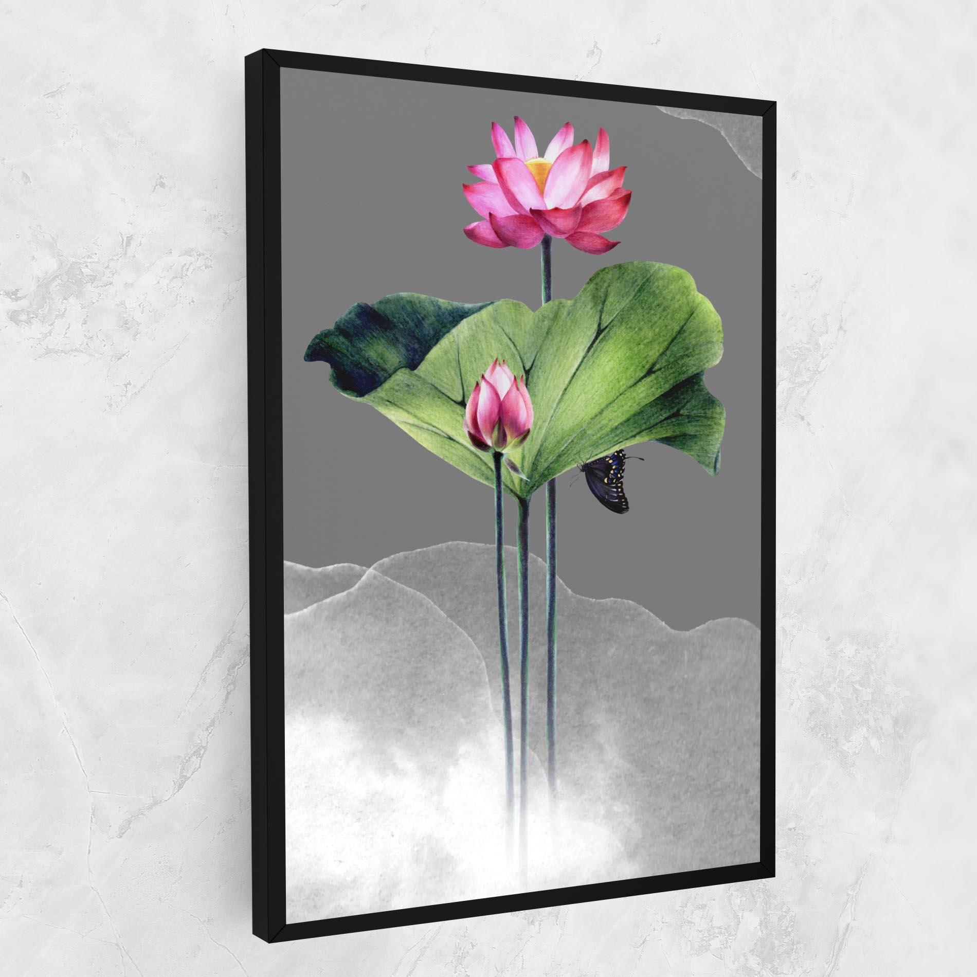 Vászonkép Pink Lotus Art mockup 1