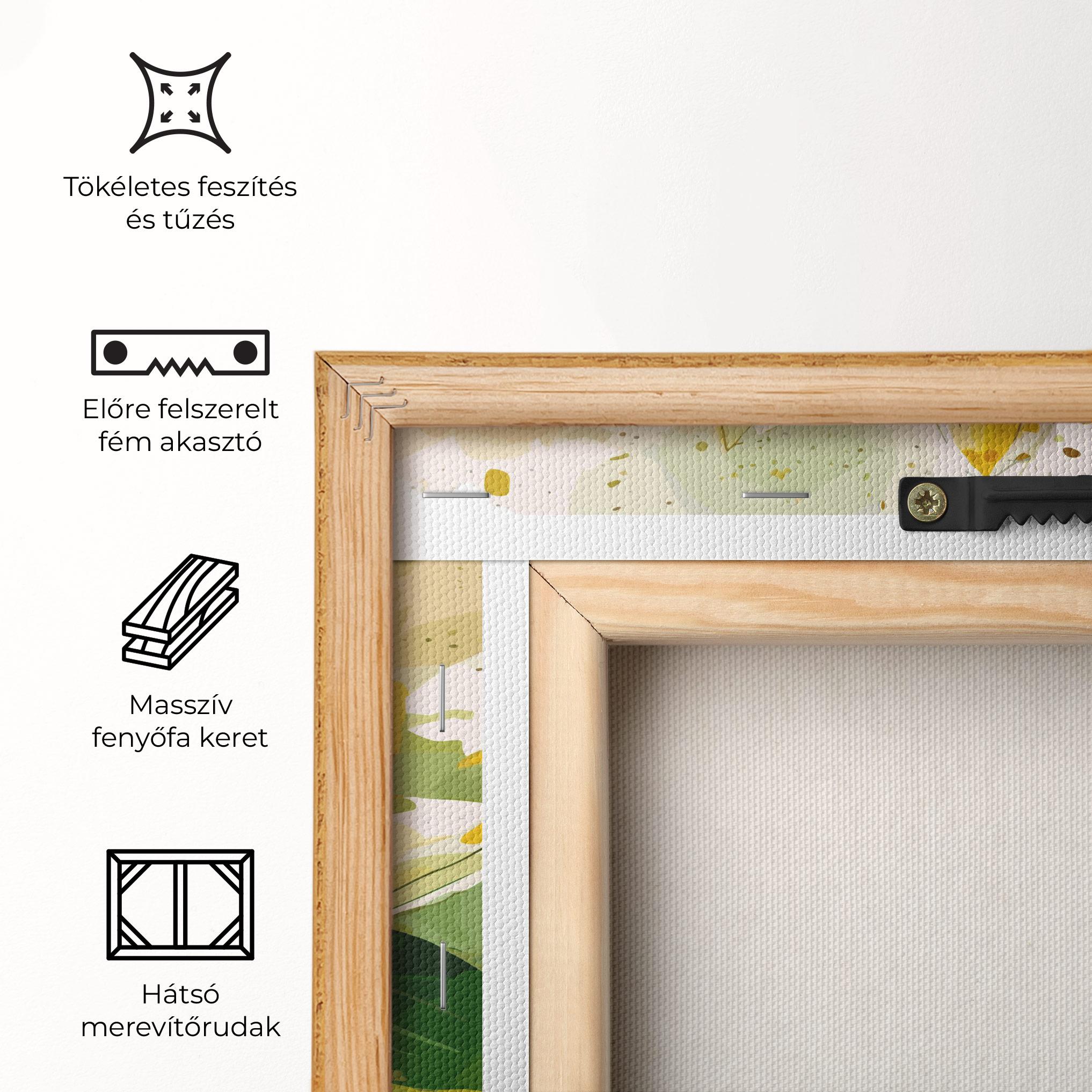 Vászonkép Yellow Flower Nature mockup 5