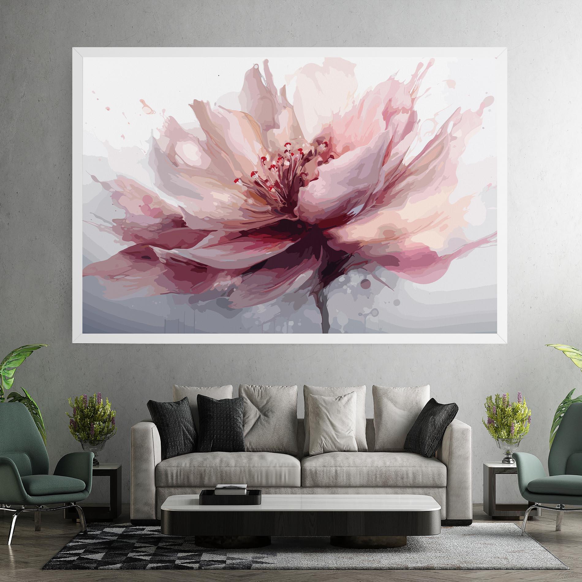 Vászonkép Meditation Flower mockup 7