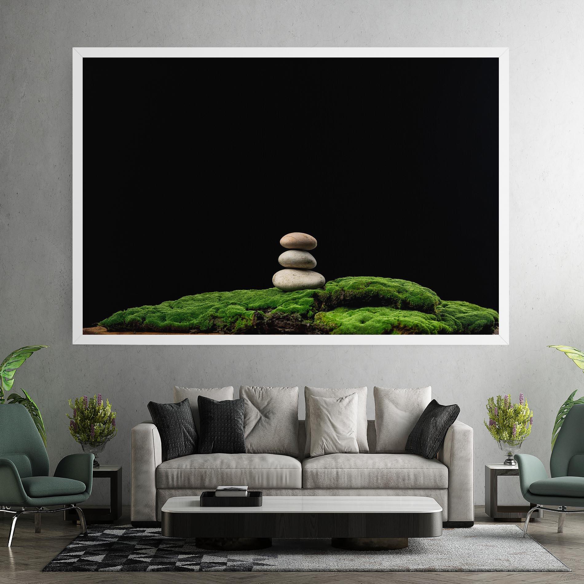 Vászonkép Three Stone Moss mockup 7