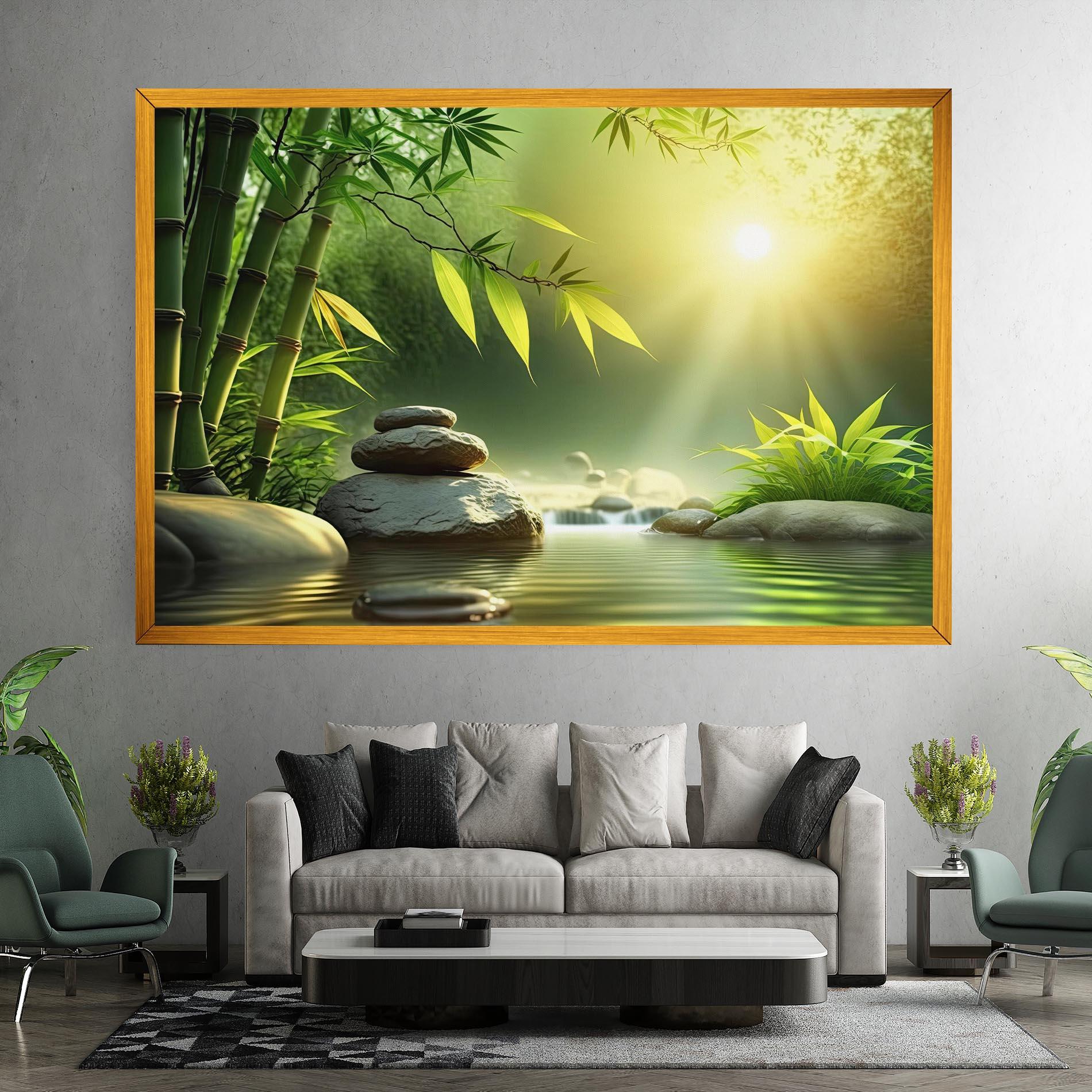 Vászonkép Relaxing Spa Nature mockup 7