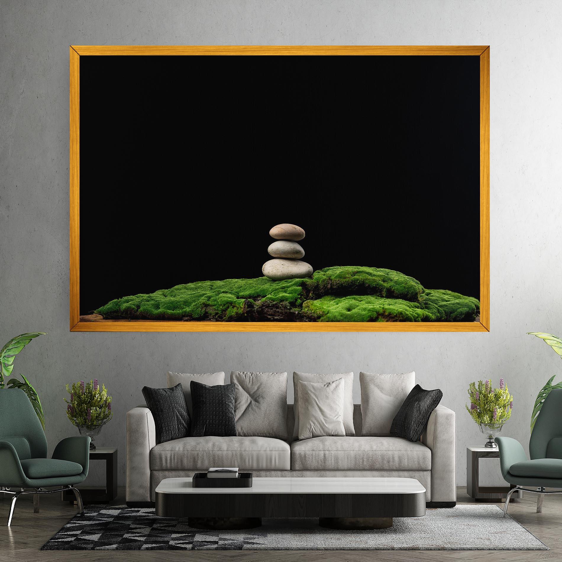 Vászonkép Three Stone Moss mockup 7