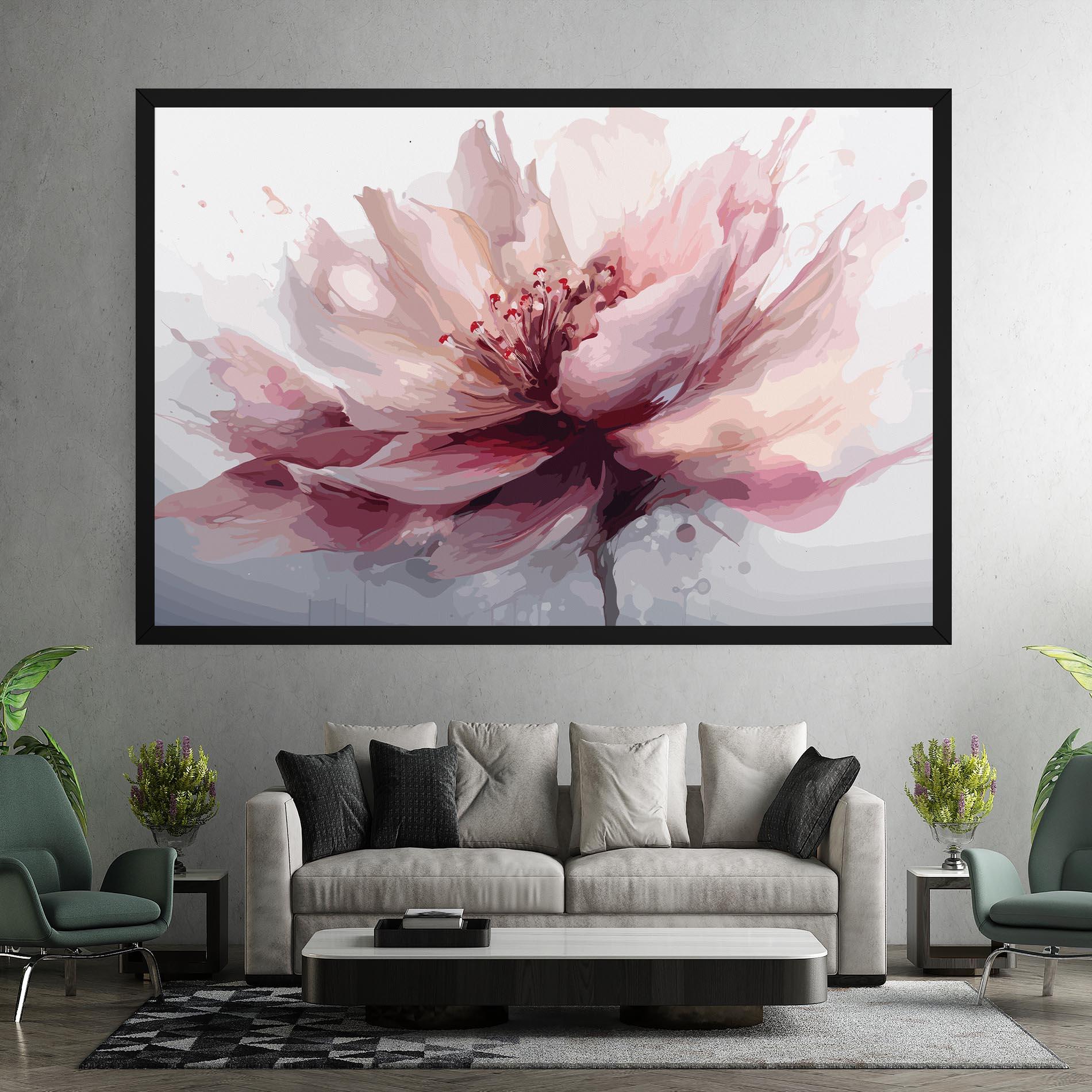 Vászonkép Meditation Flower mockup 7
