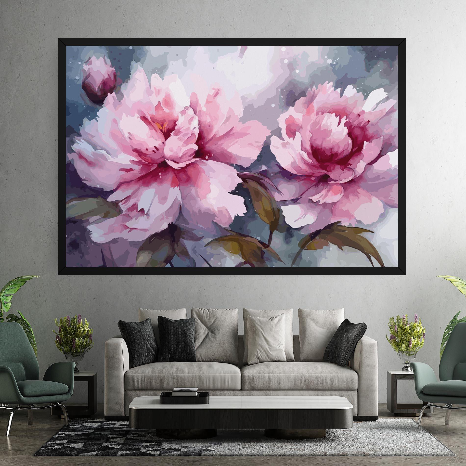 Vászonkép Pink Nature Flower mockup 7