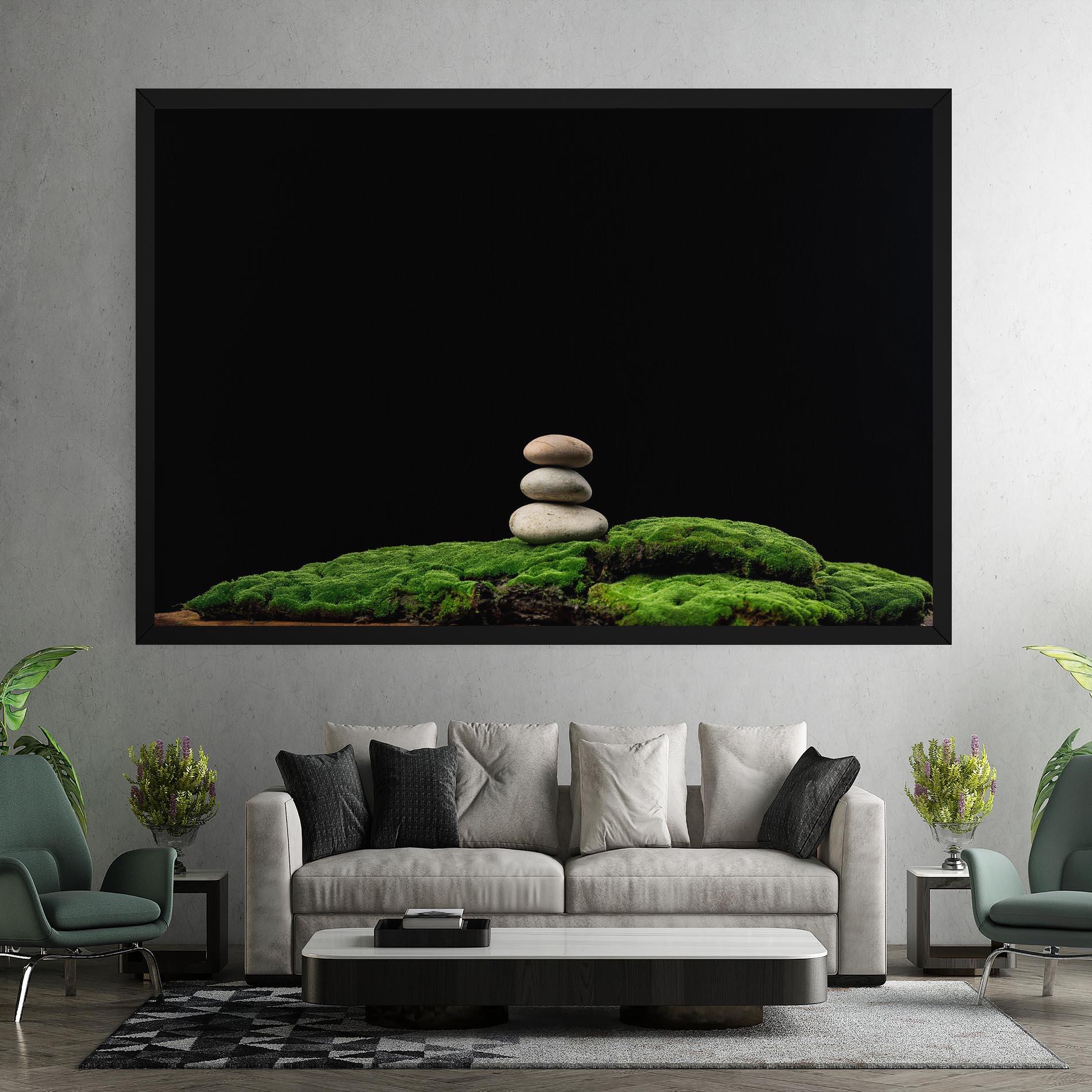 Vászonkép Three Stone Moss mockup 7