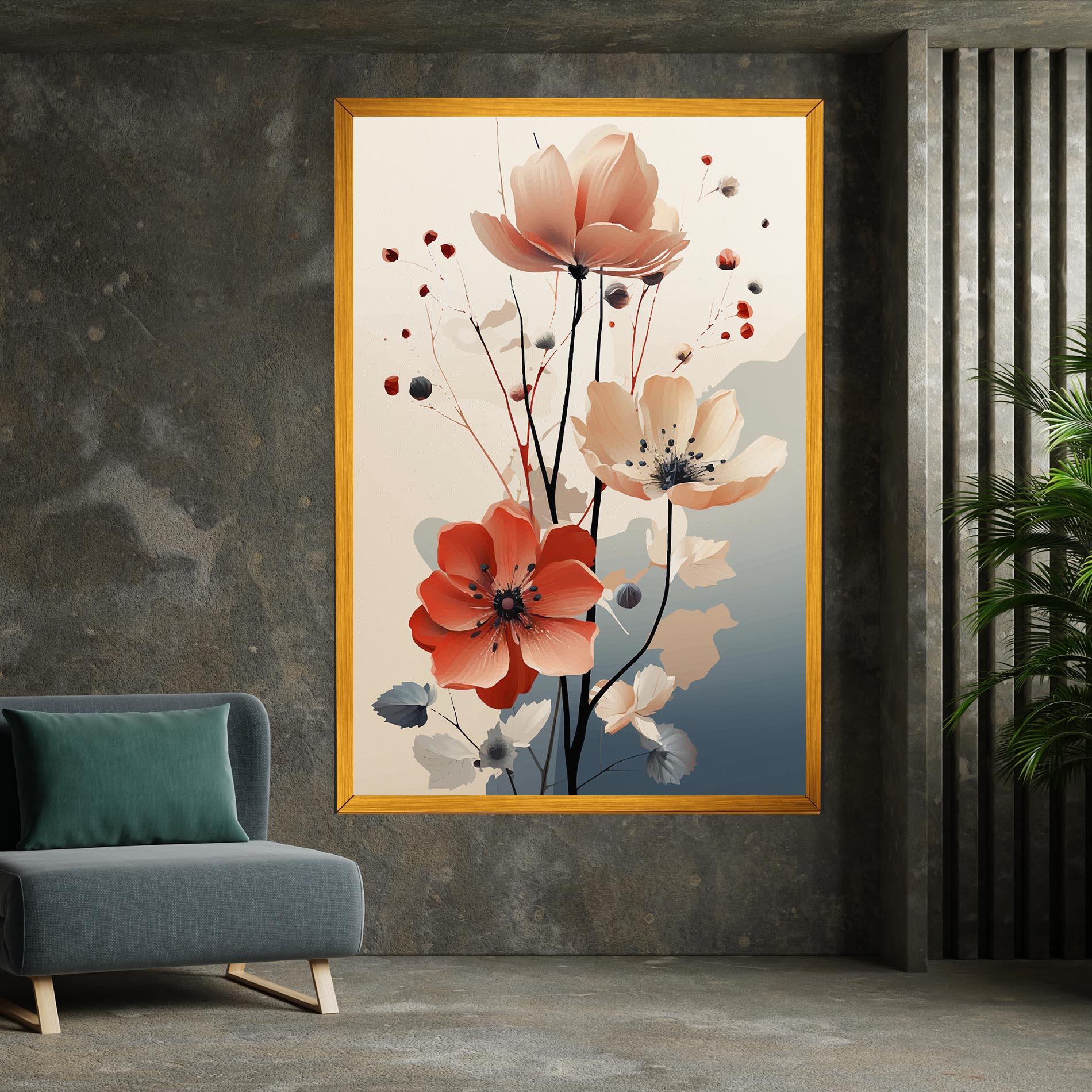 Vászonkép Cream Flower Nature mockup 7
