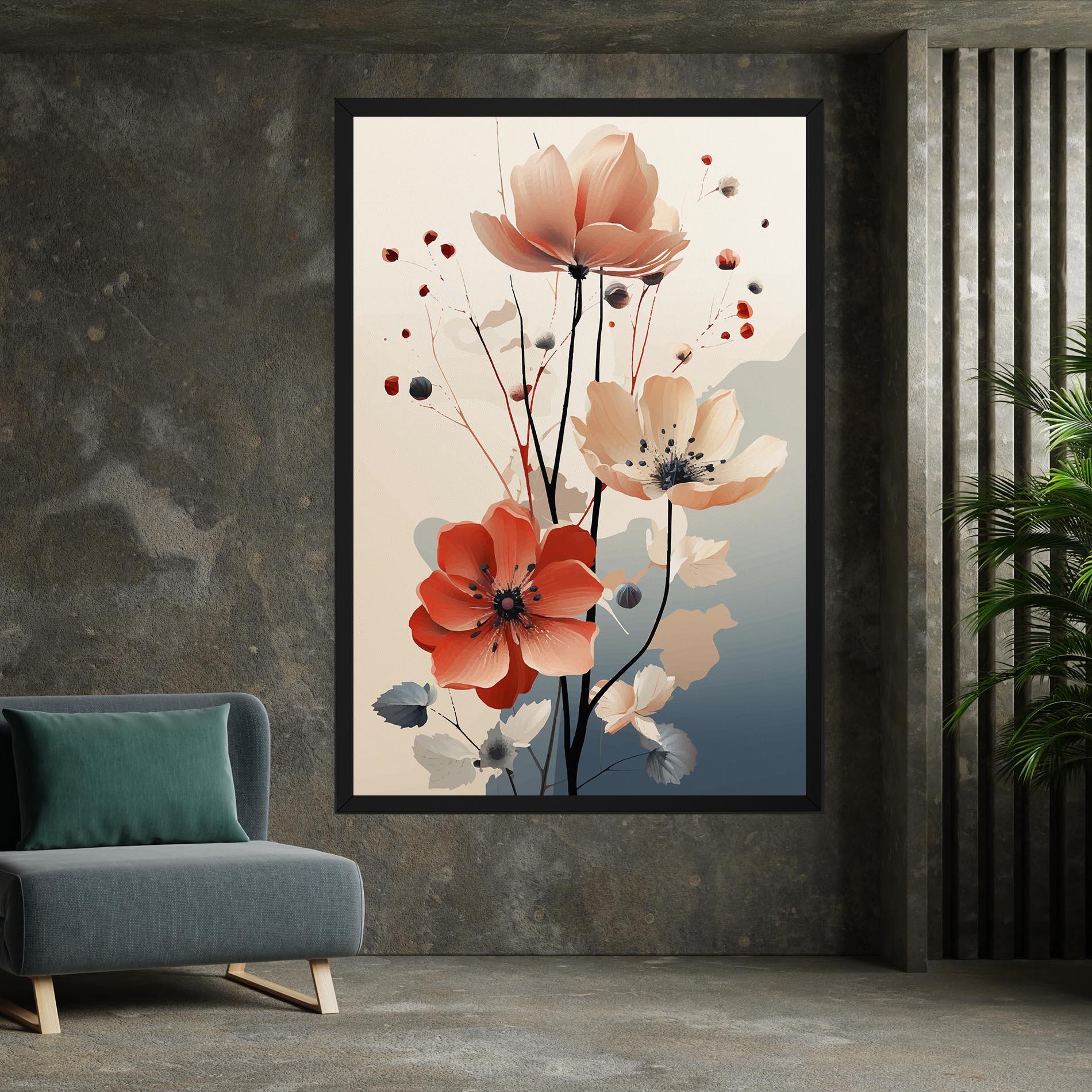 Vászonkép Cream Flower Nature mockup 7