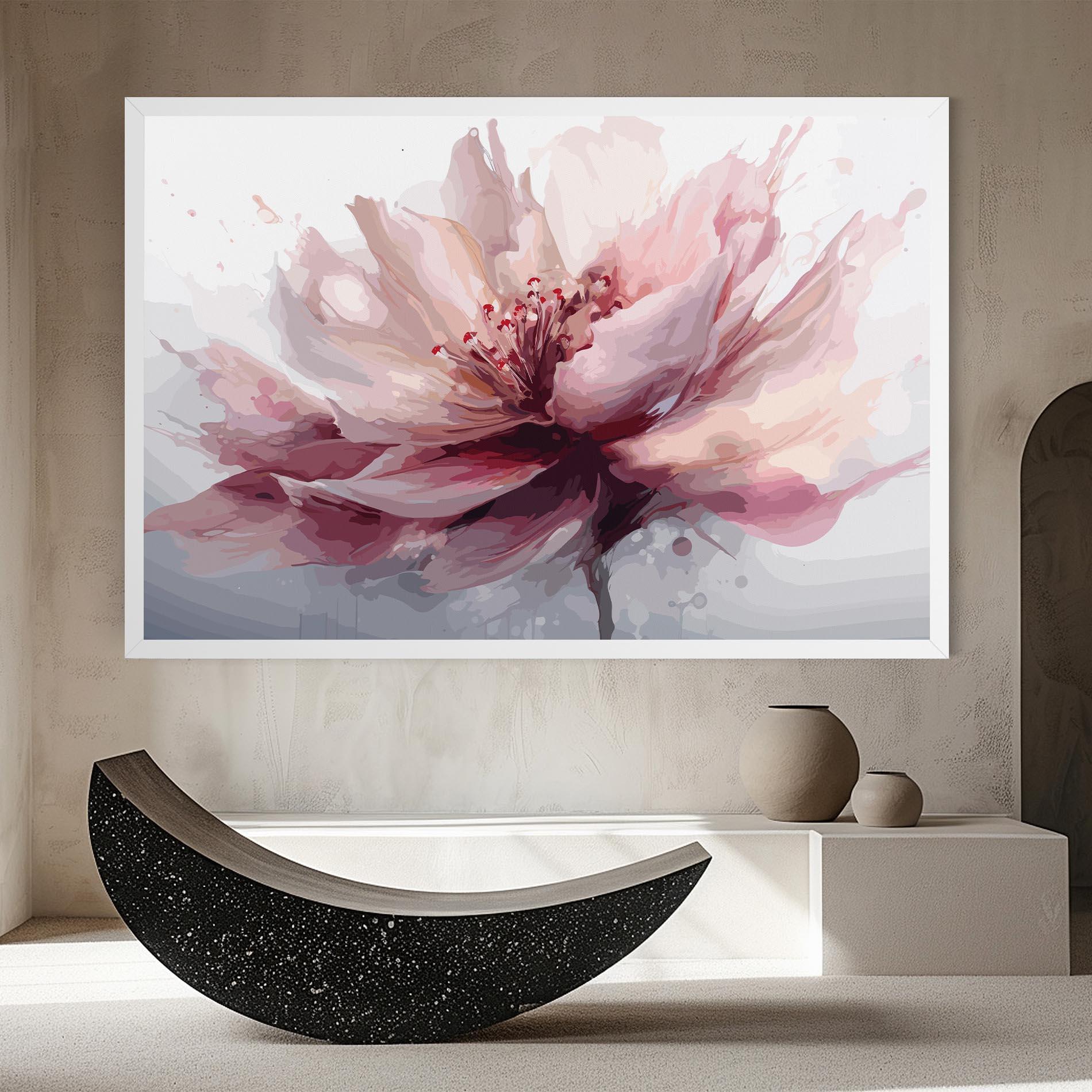 Vászonkép Meditation Flower mockup 8
