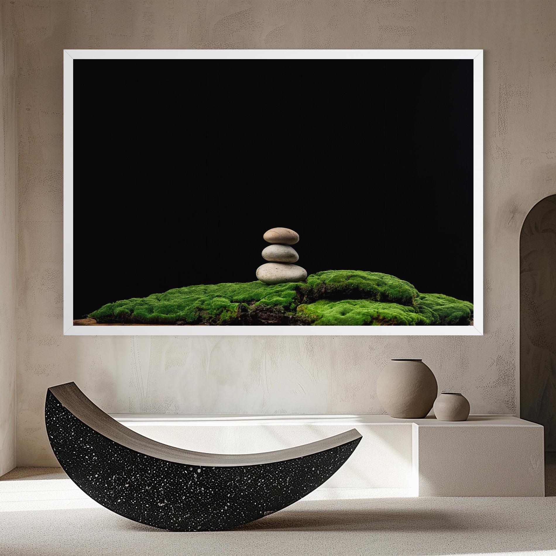 Vászonkép Three Stone Moss mockup 8