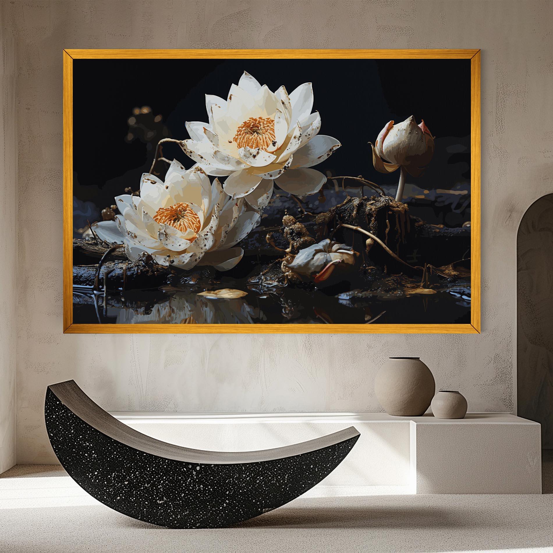 Vászonkép Beautiful White Nature mockup 8