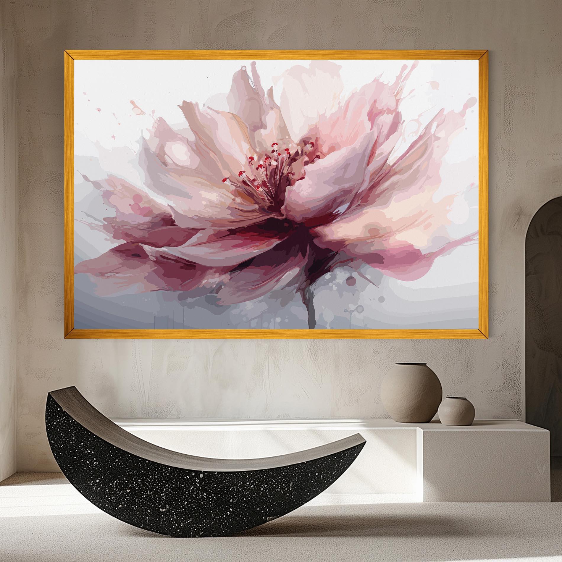 Vászonkép Meditation Flower mockup 8