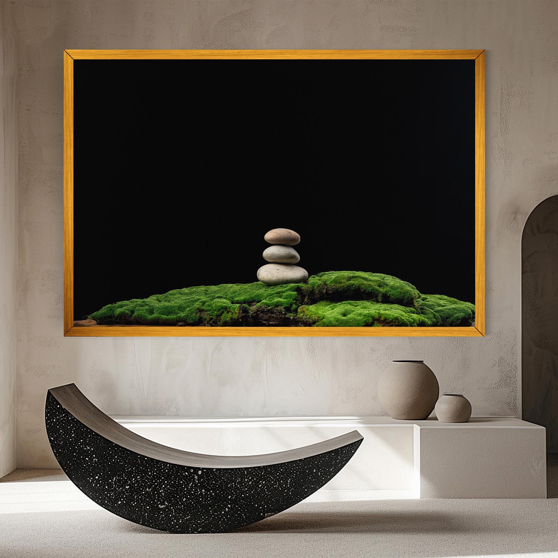 Vászonkép Three Stone Moss mockup 8