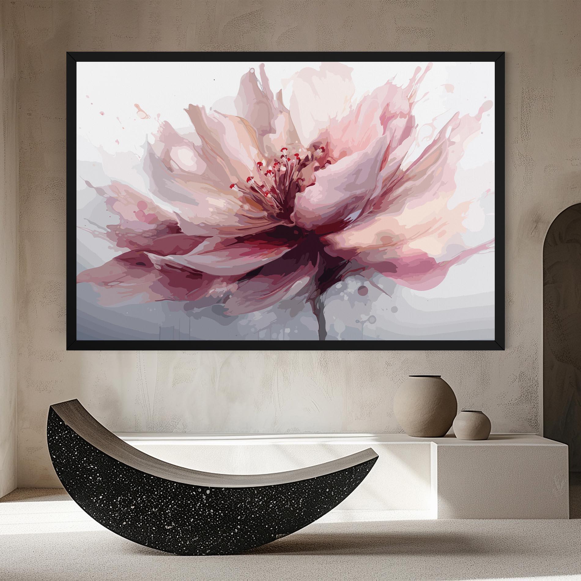 Vászonkép Meditation Flower mockup 8