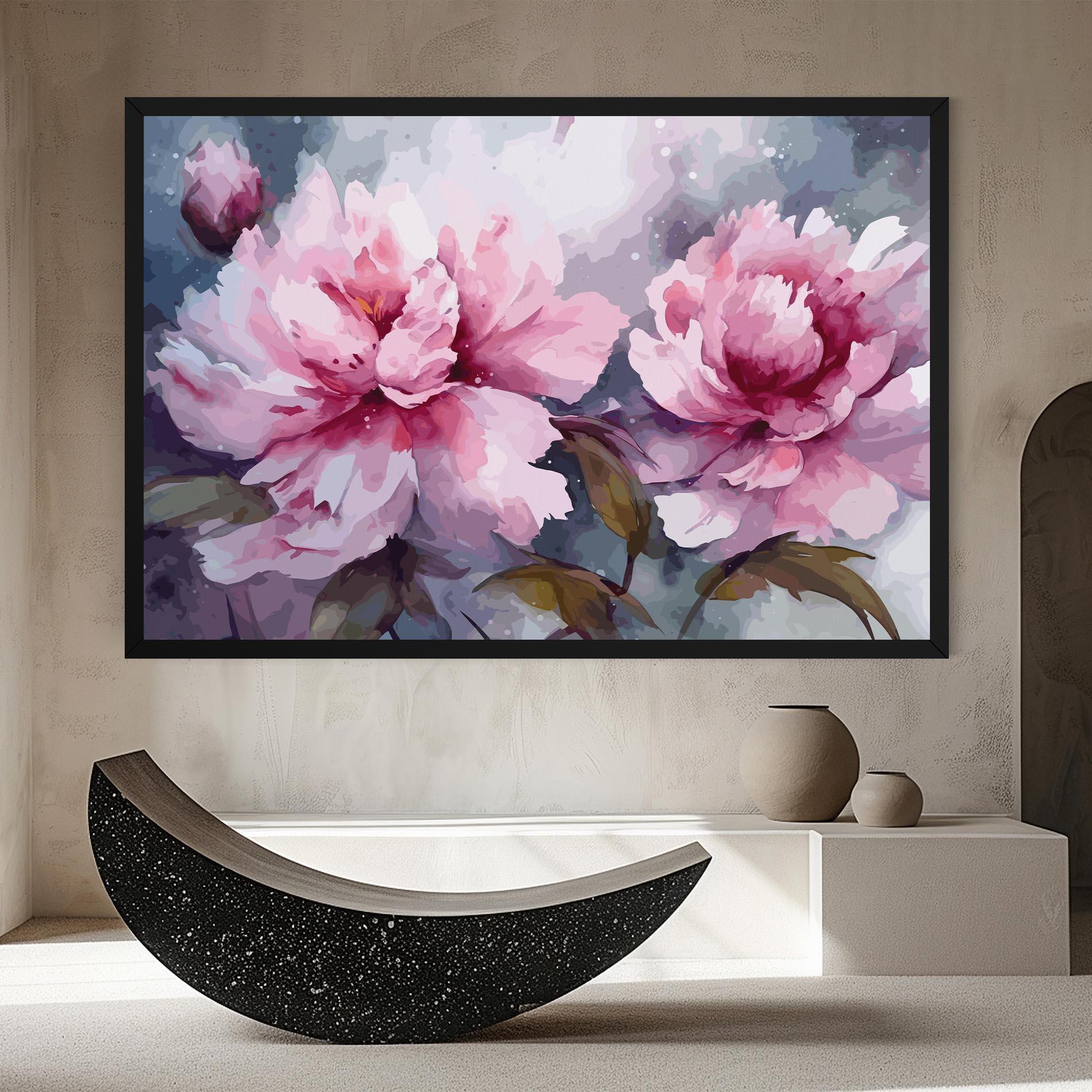 Vászonkép Pink Nature Flower mockup 8