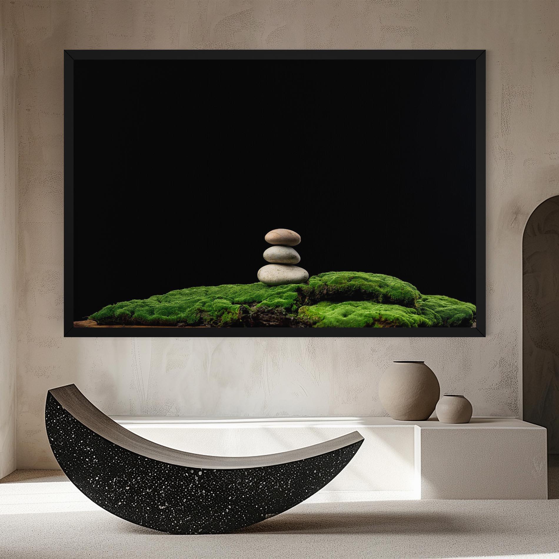 Vászonkép Three Stone Moss mockup 8