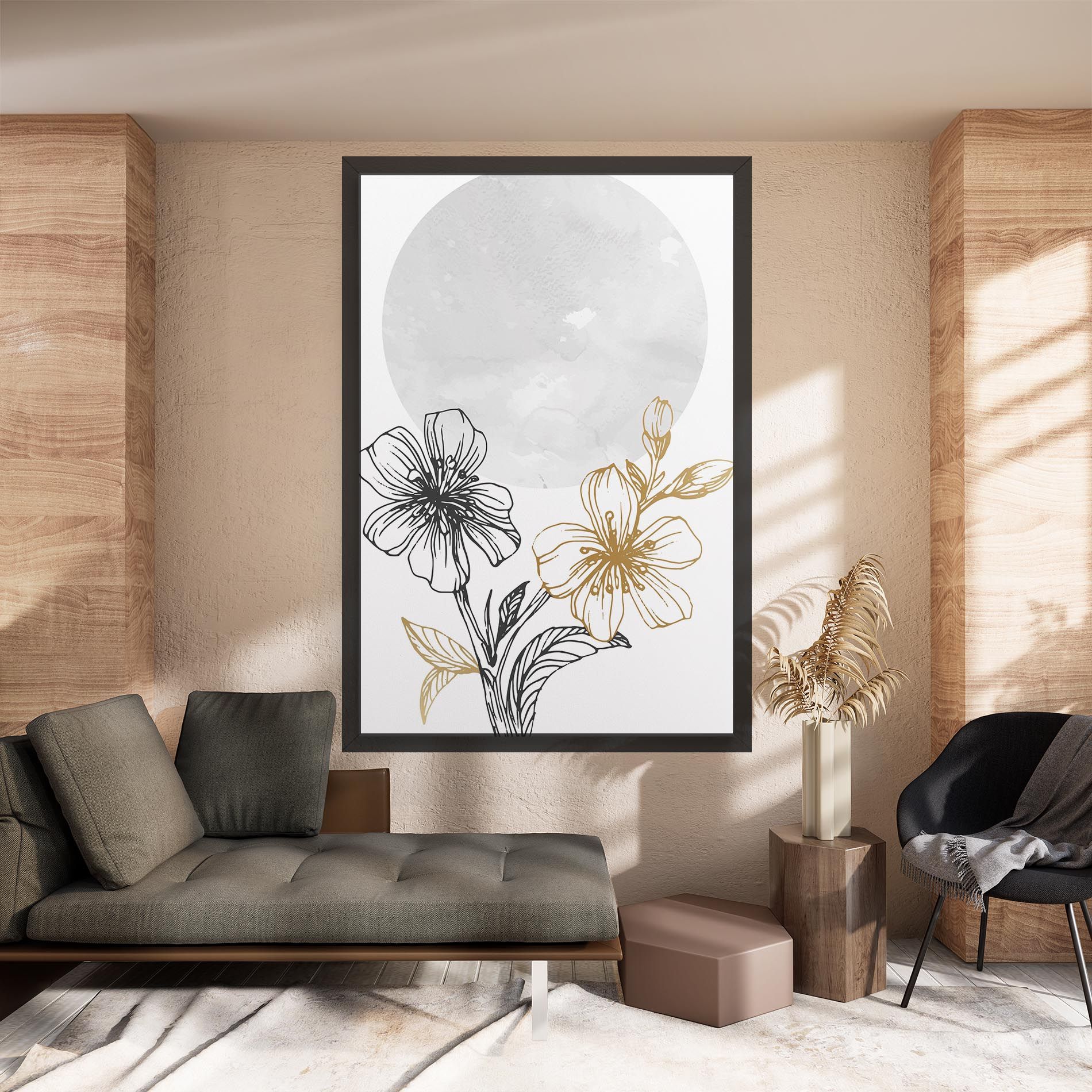 Grey Moon Flowers mockup 8