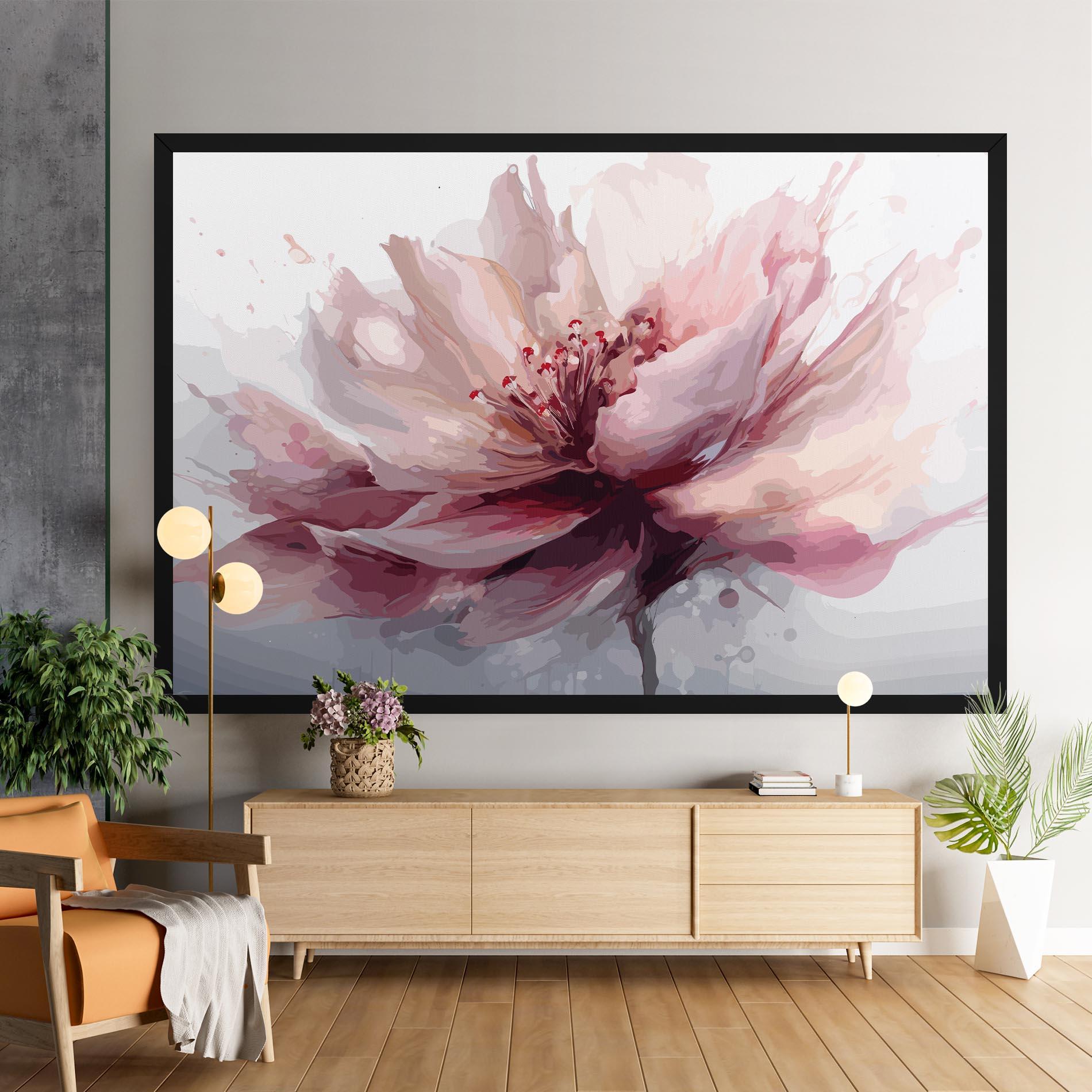 Vászonkép Meditation Flower mockup 9
