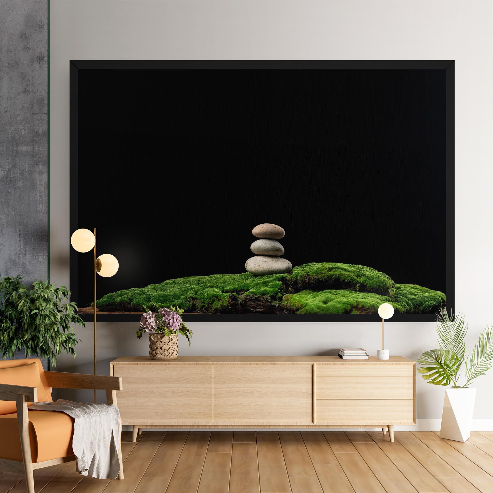 Vászonkép Three Stone Moss mockup 9
