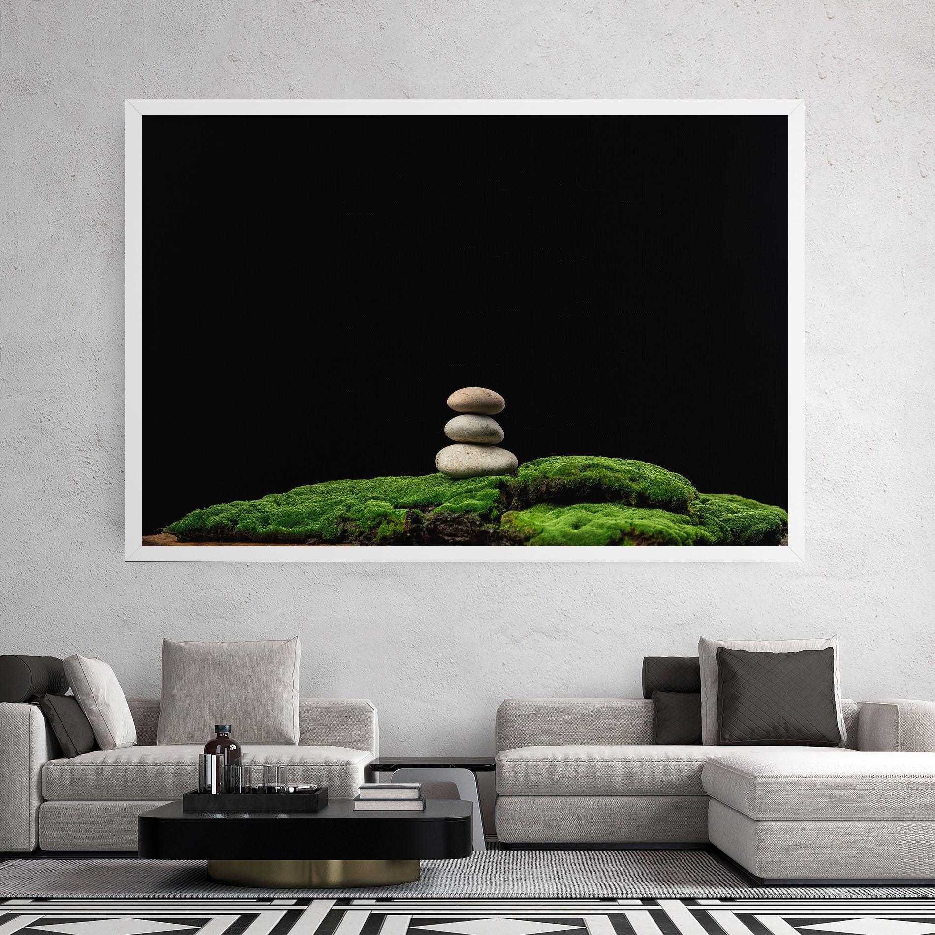 Vászonkép Three Stone Moss mockup 2