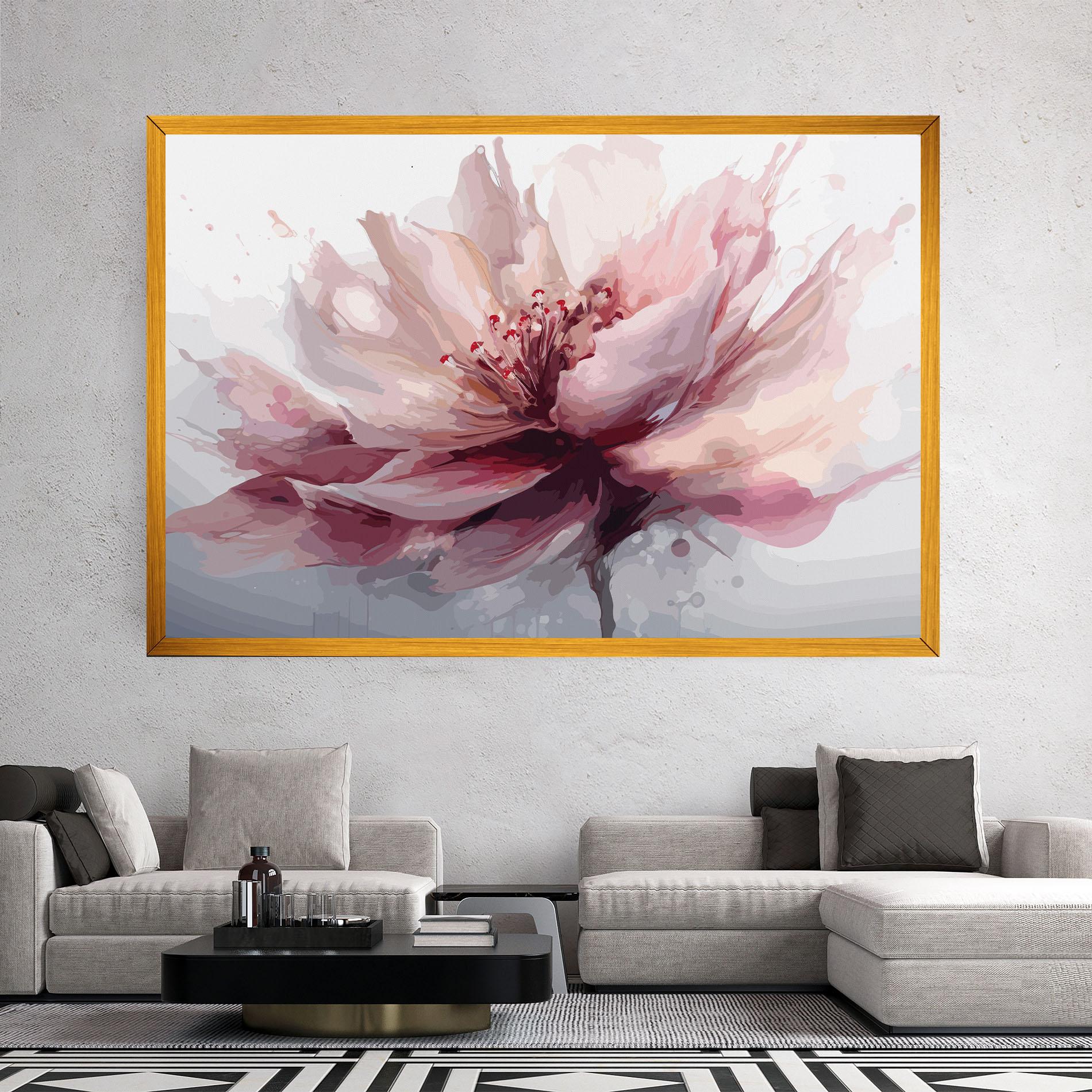 Vászonkép Meditation Flower mockup 2