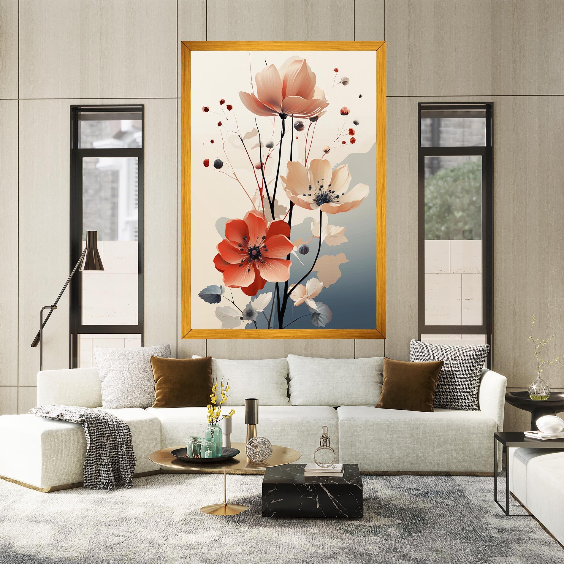Vászonkép Cream Flower Nature mockup 2