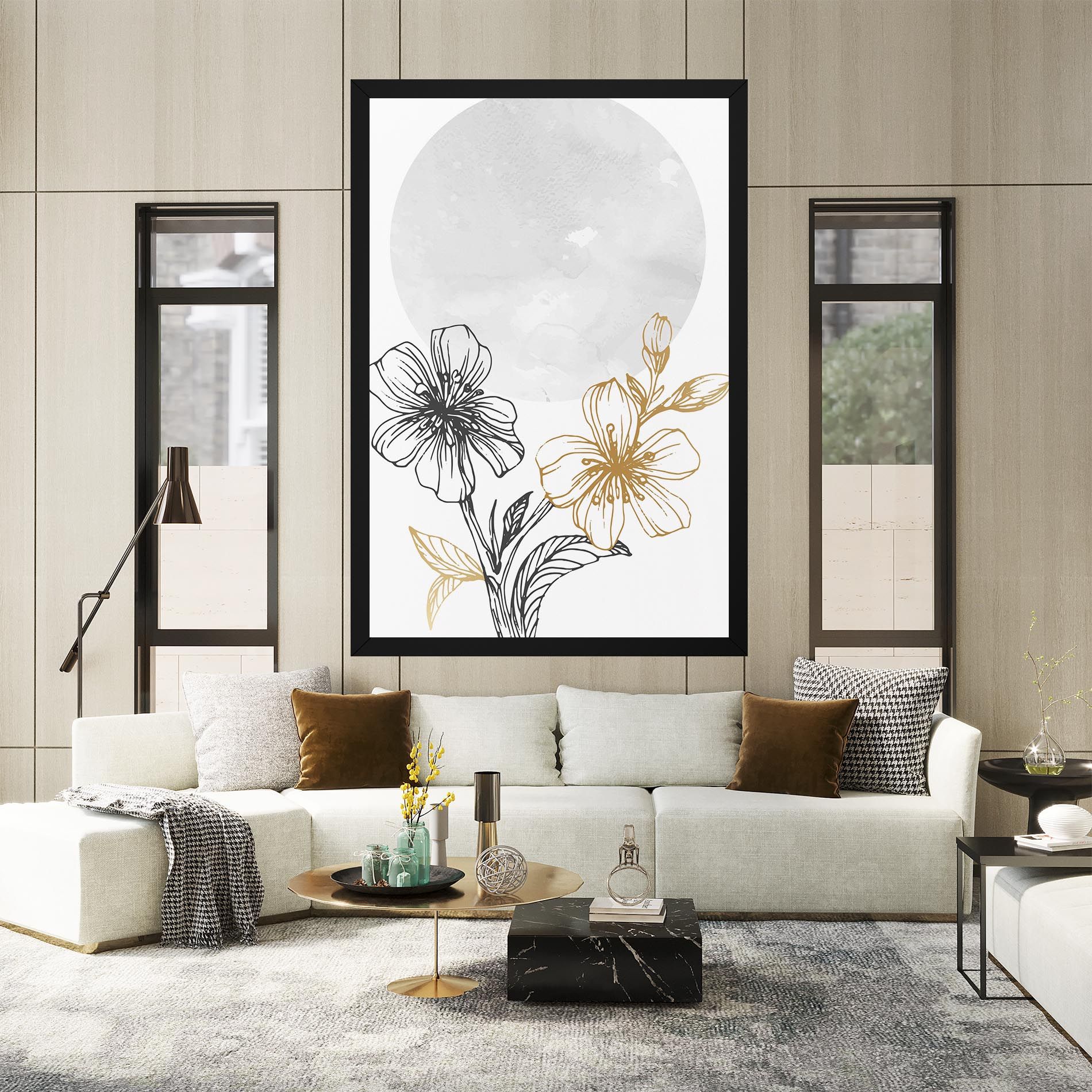 Grey Moon Flowers mockup 2