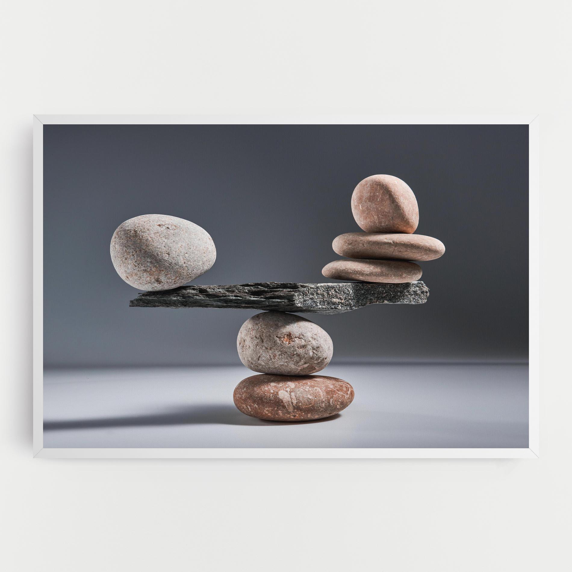 Vászonkép Balancing Pebbles mockup 0