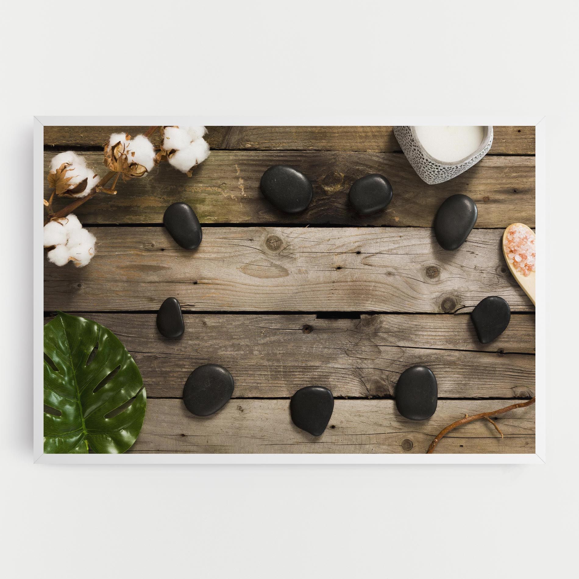 Cotton Flowers Stones mockup 0