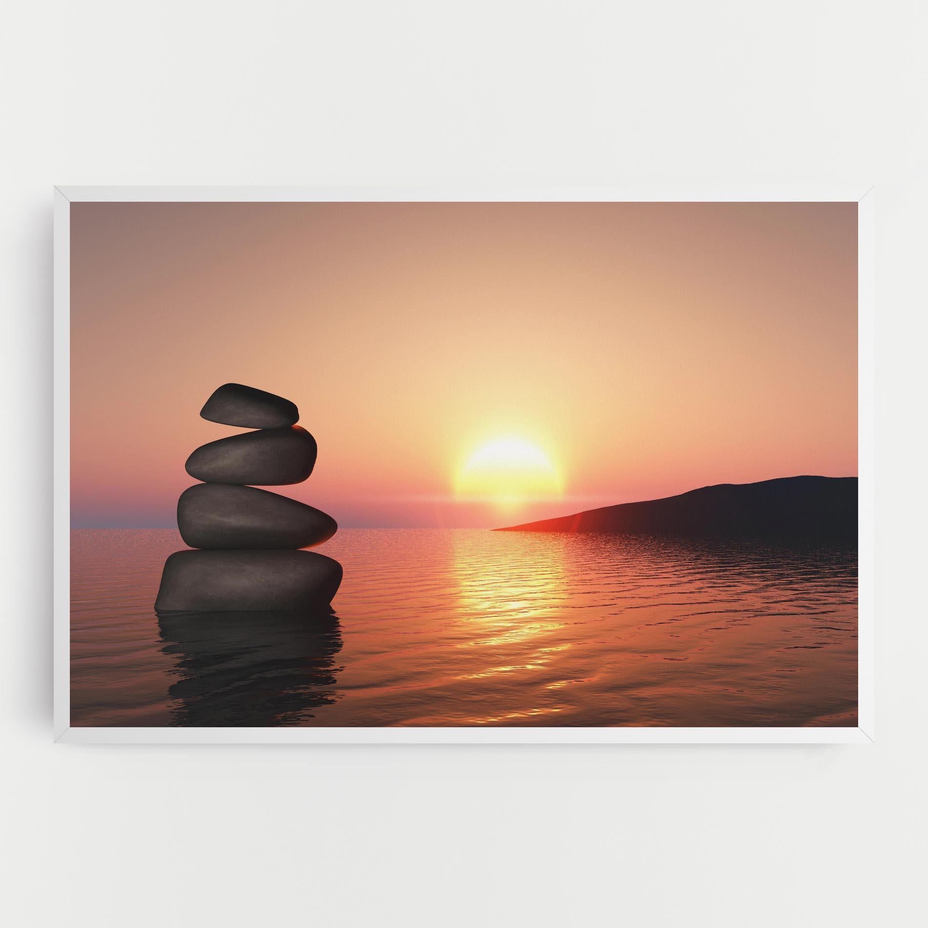 Vászonkép Peace And Sunset mockup 0