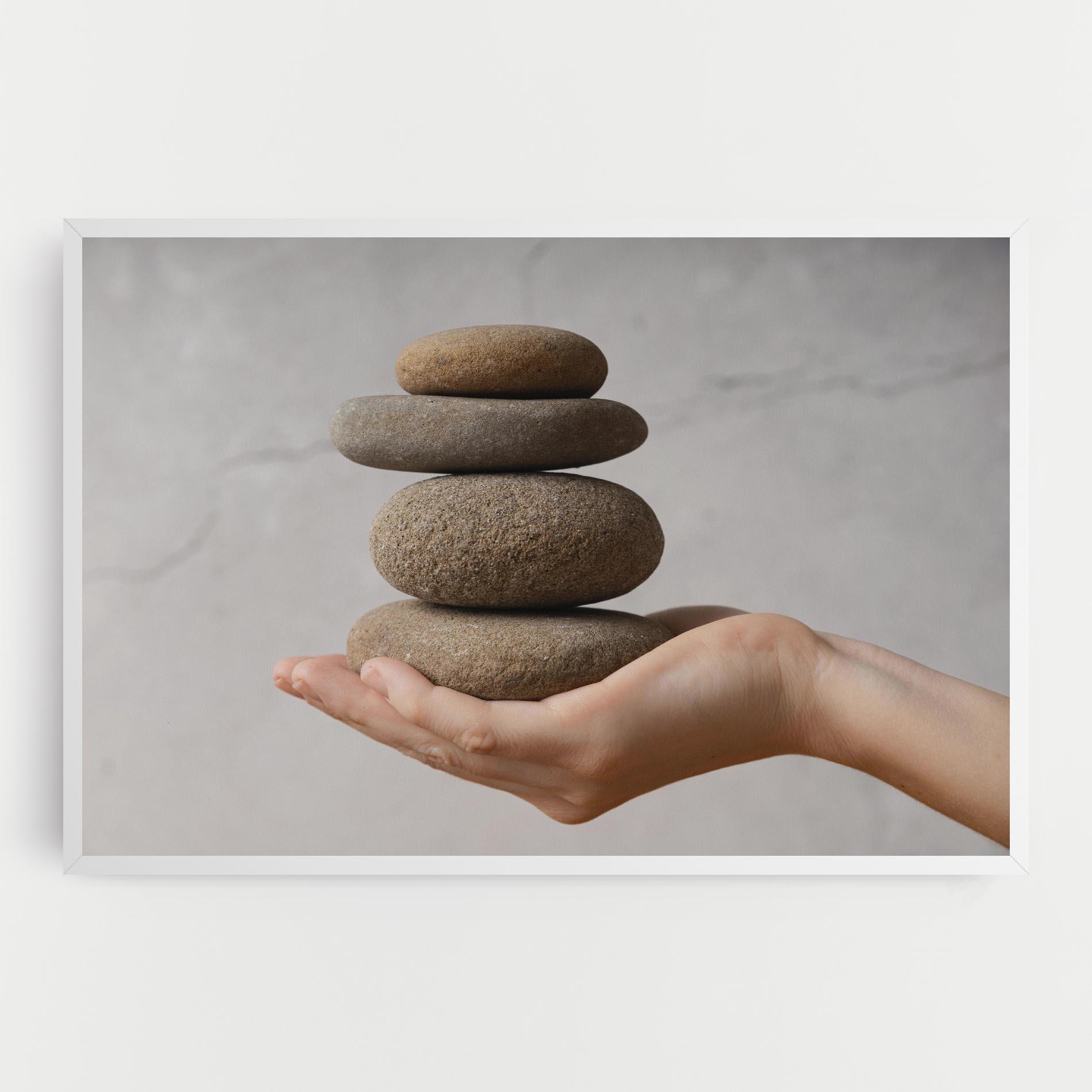 Vászonkép Stones Meditation mockup 0