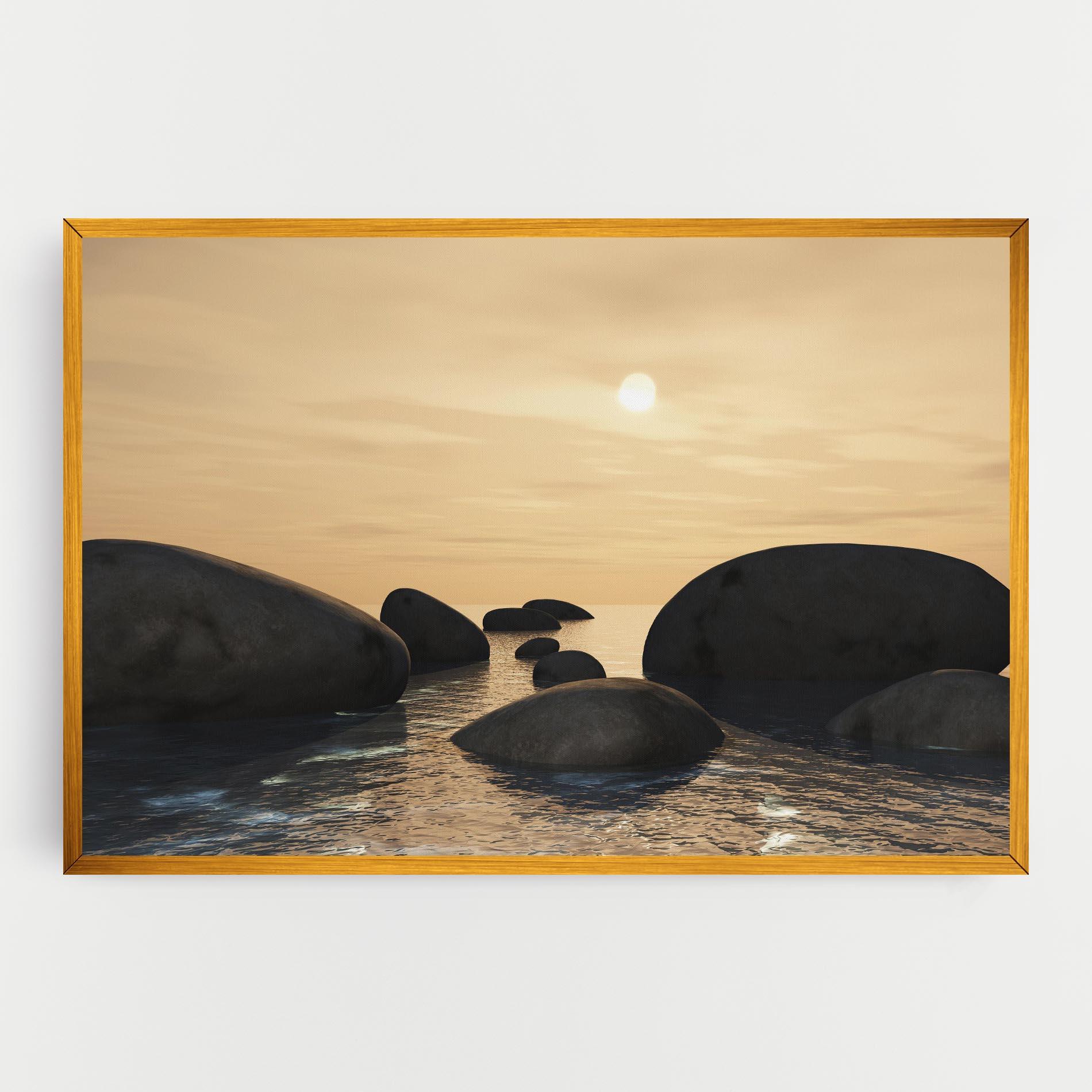 Vászonkép Peace Rock mockup 0