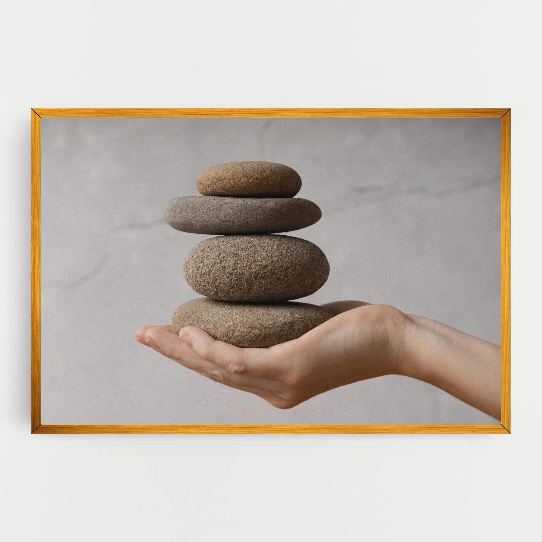 Vászonkép Stones Meditation mockup 0