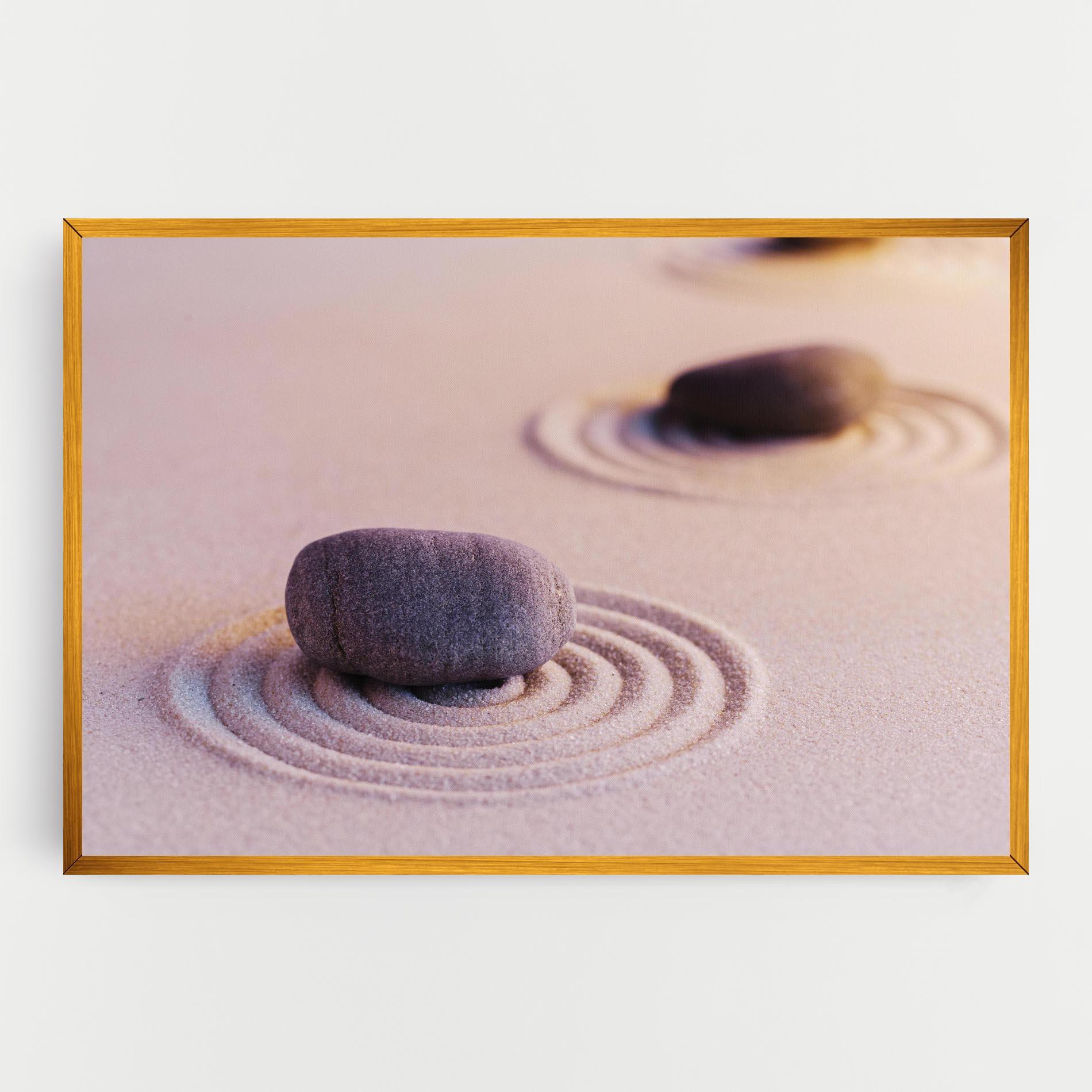 Vászonkép Zen Garden Stones mockup 0